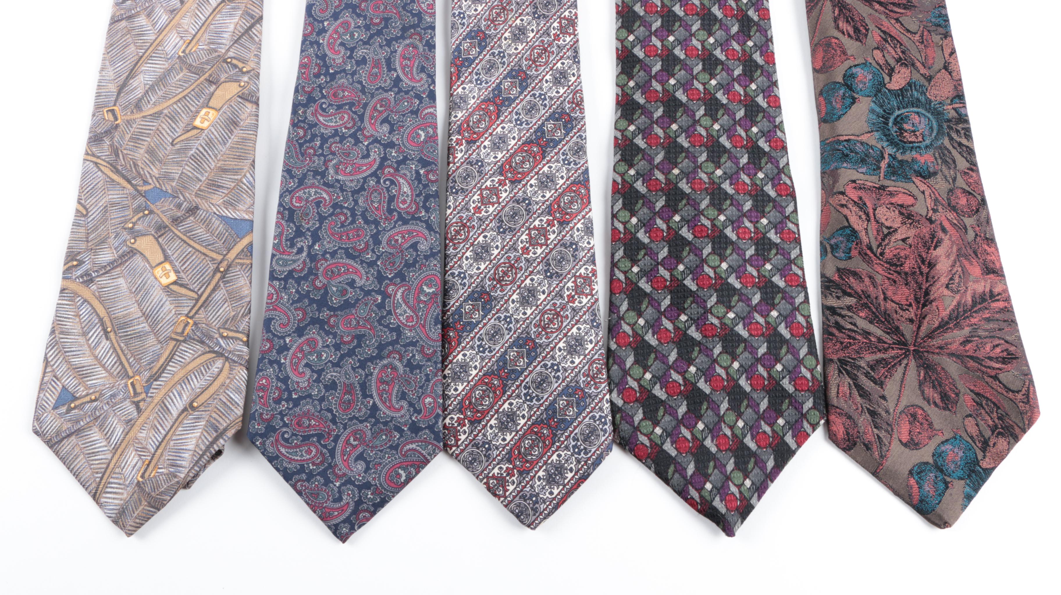Men's Neckties Including Oscar de la Renta, Bill Blass and Wembley