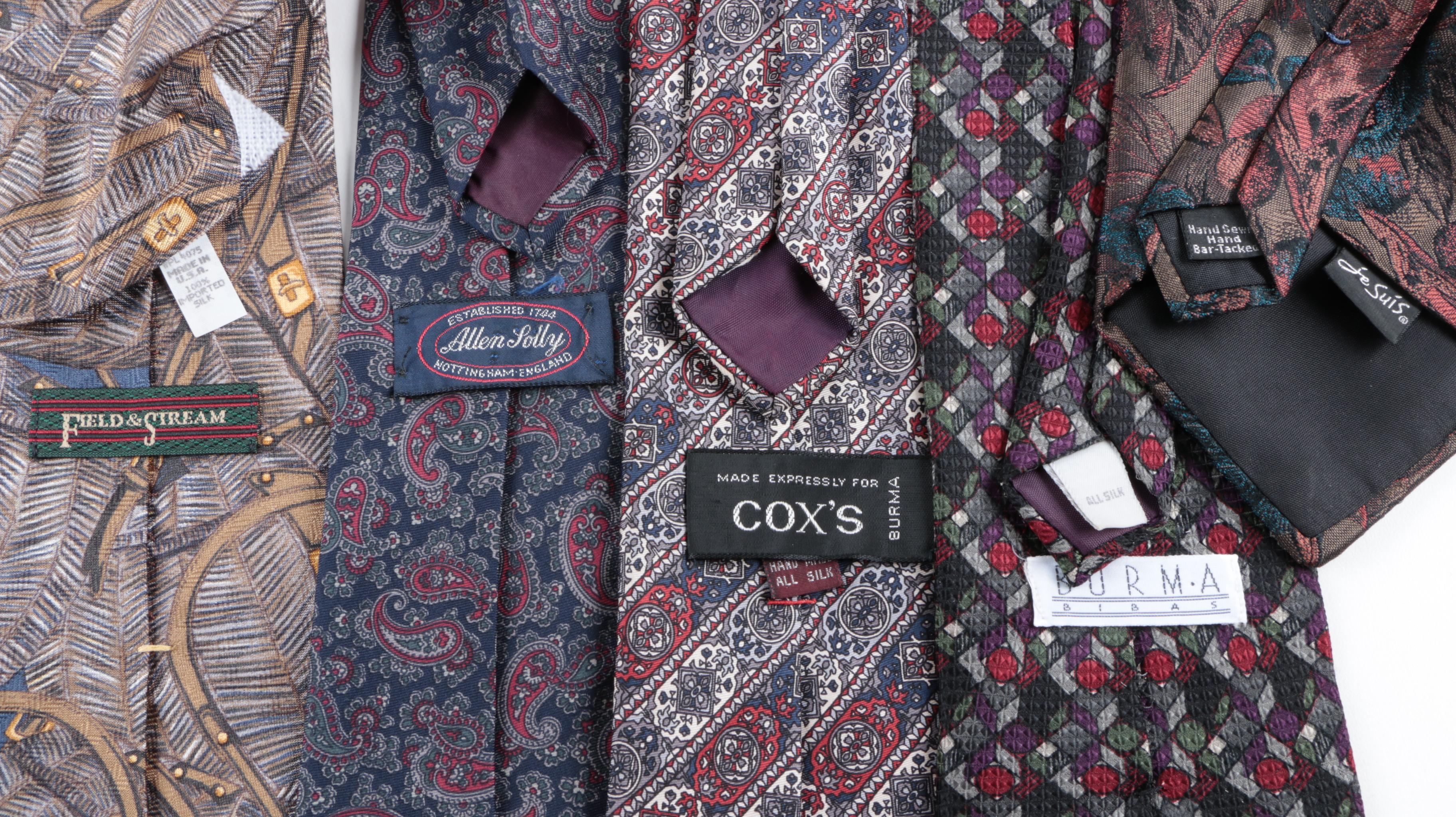 Men's Neckties Including Oscar de la Renta, Bill Blass and Wembley