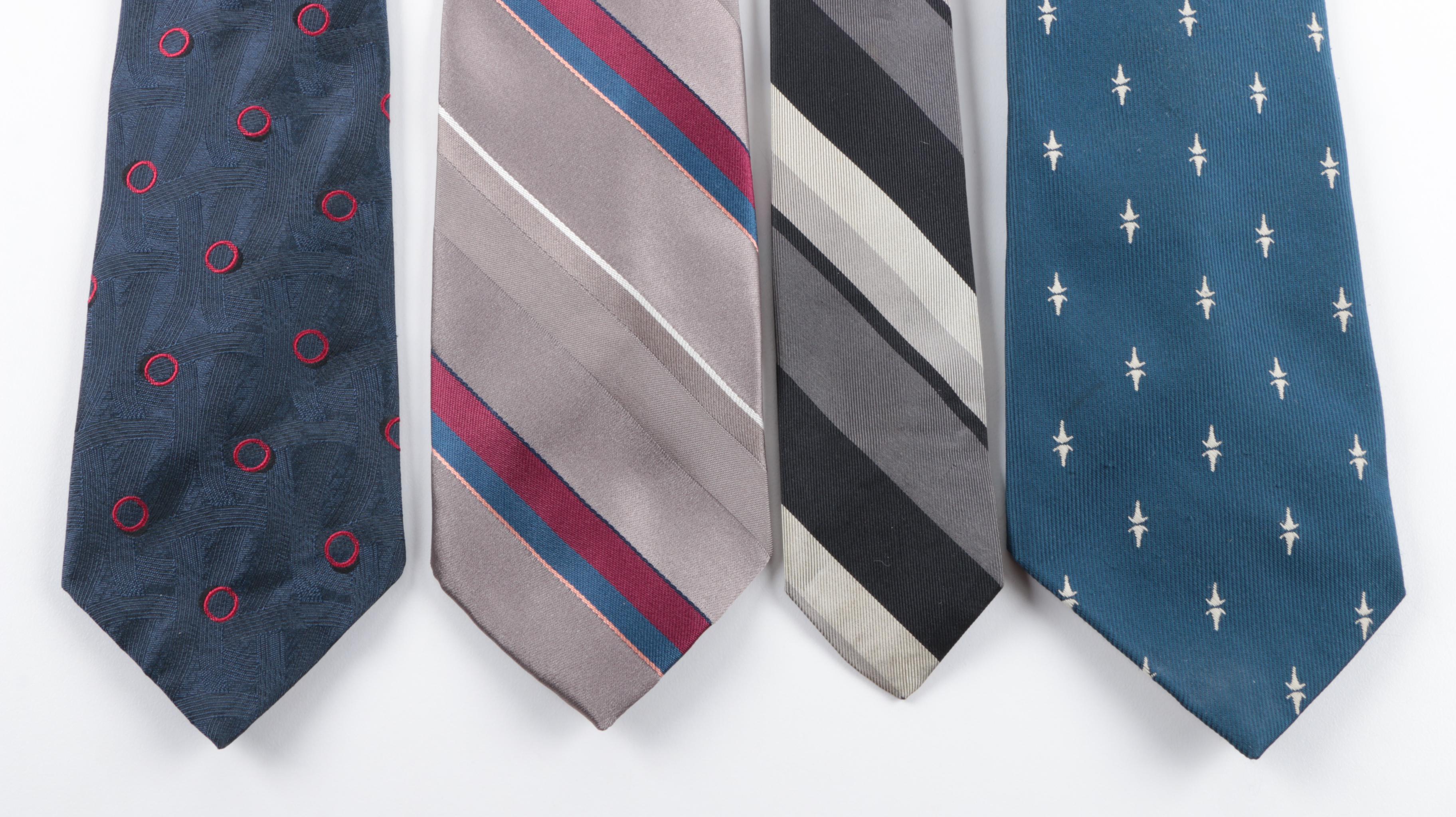 Men's Neckties Including Oscar de la Renta, Bill Blass and Wembley