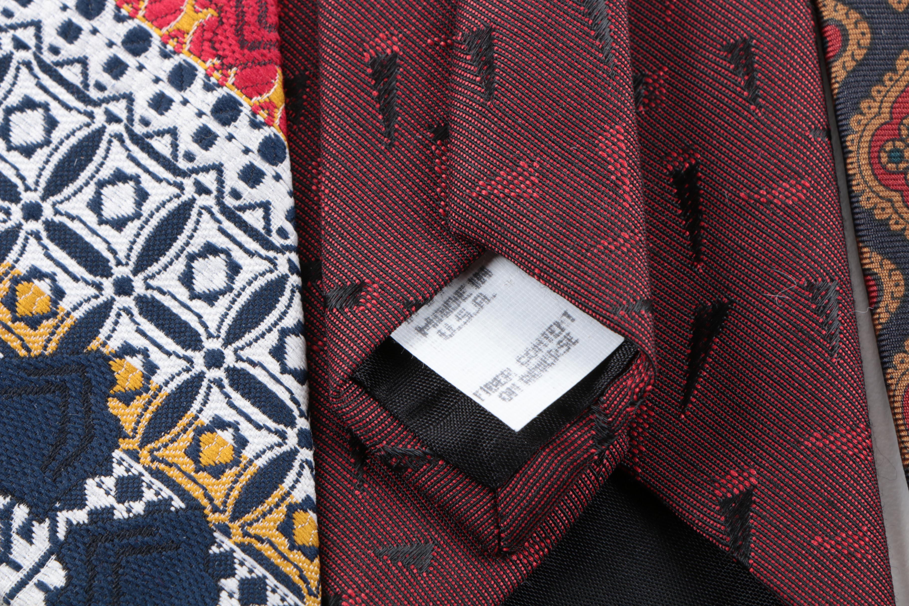 Men's Neckties Including Oscar de la Renta, Bill Blass and Wembley