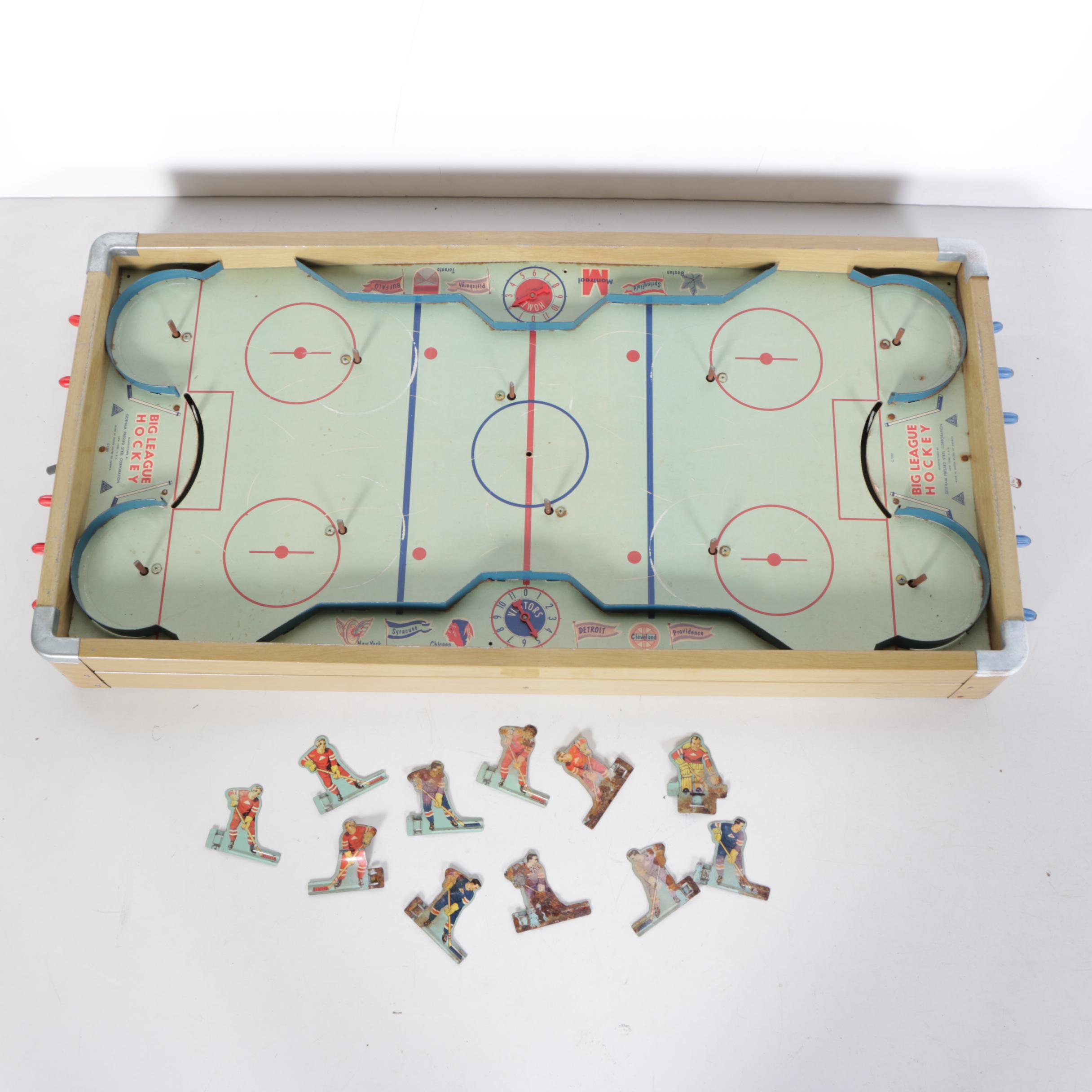 1950s–60s Gotham Pressed Steel Corporation "Big League Hockey" Game