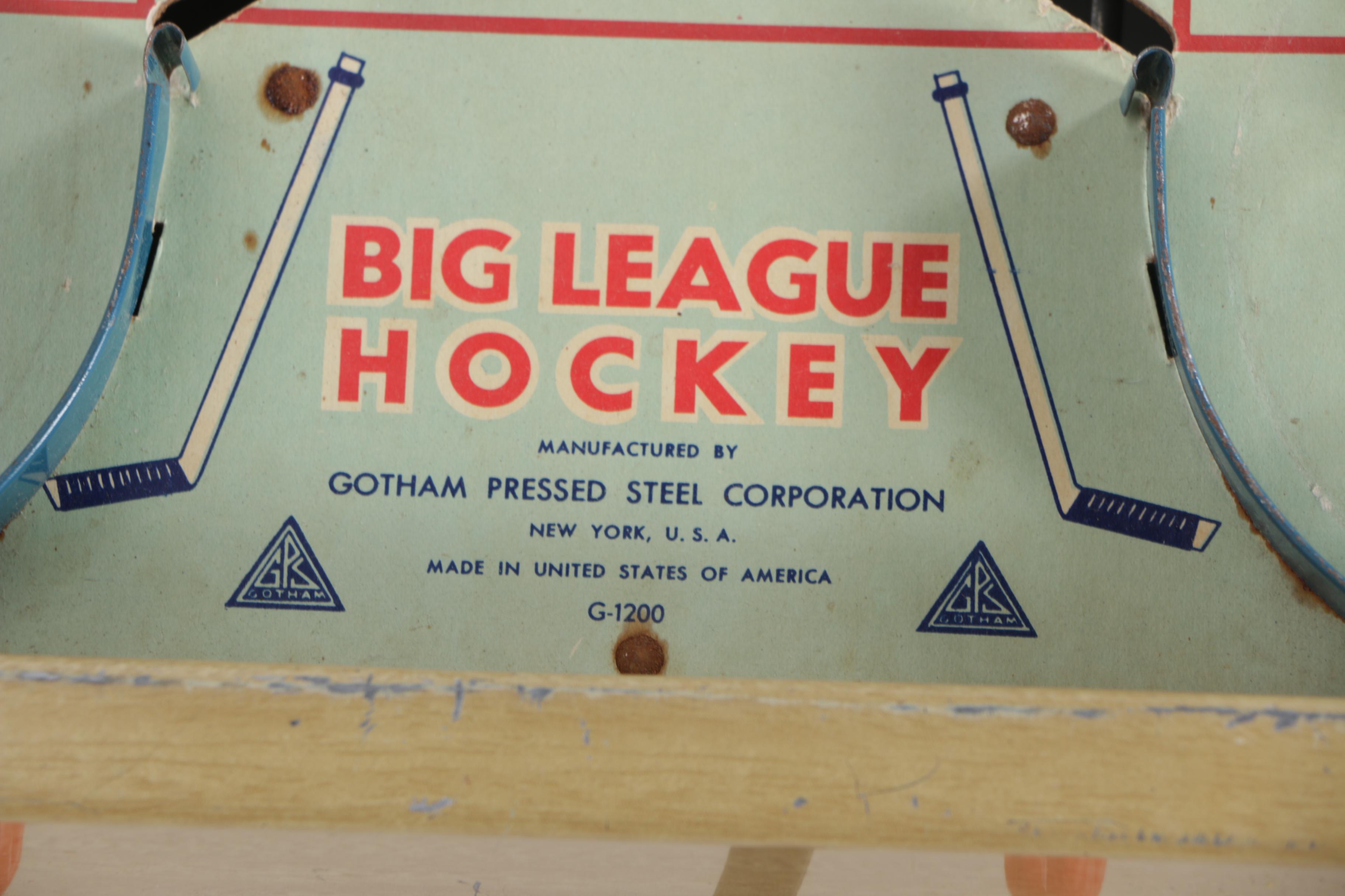 1950s–60s Gotham Pressed Steel Corporation "Big League Hockey" Game