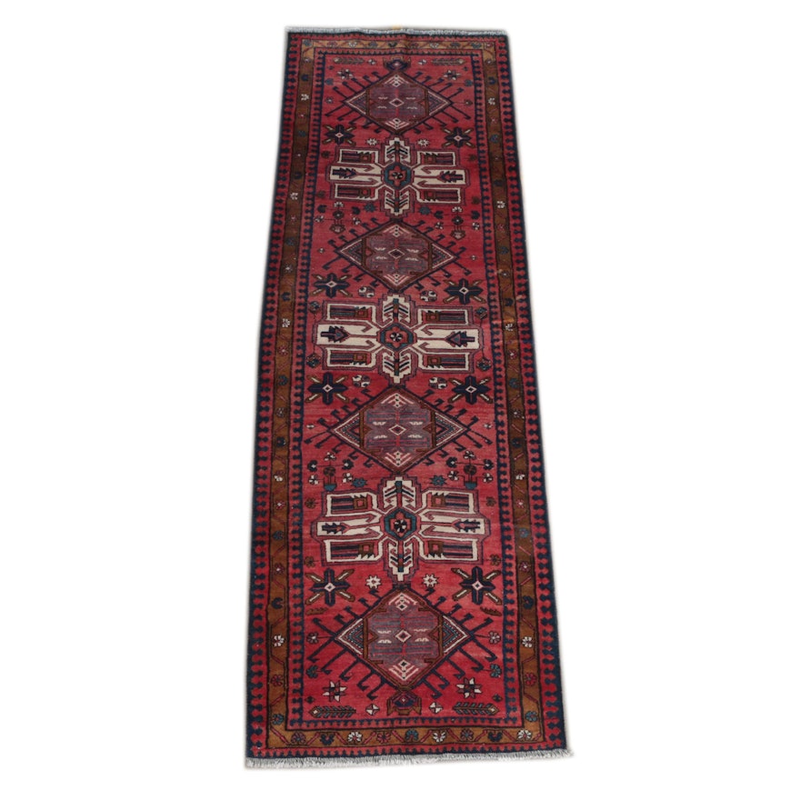 Hand-Knotted Caucasian Carpet Runner