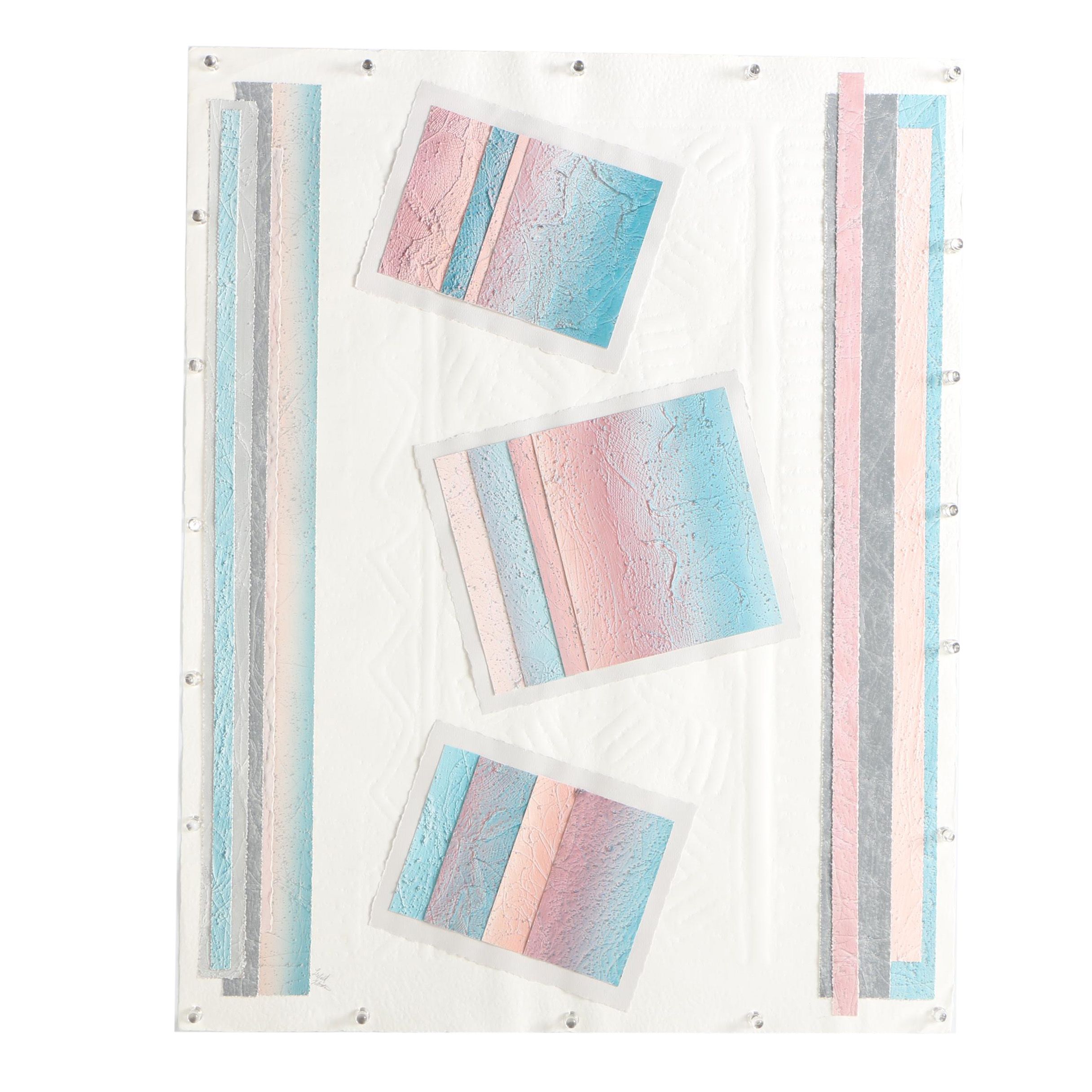 Lawrence Lerfald and Peggy Wertheim Mixed Media Collage