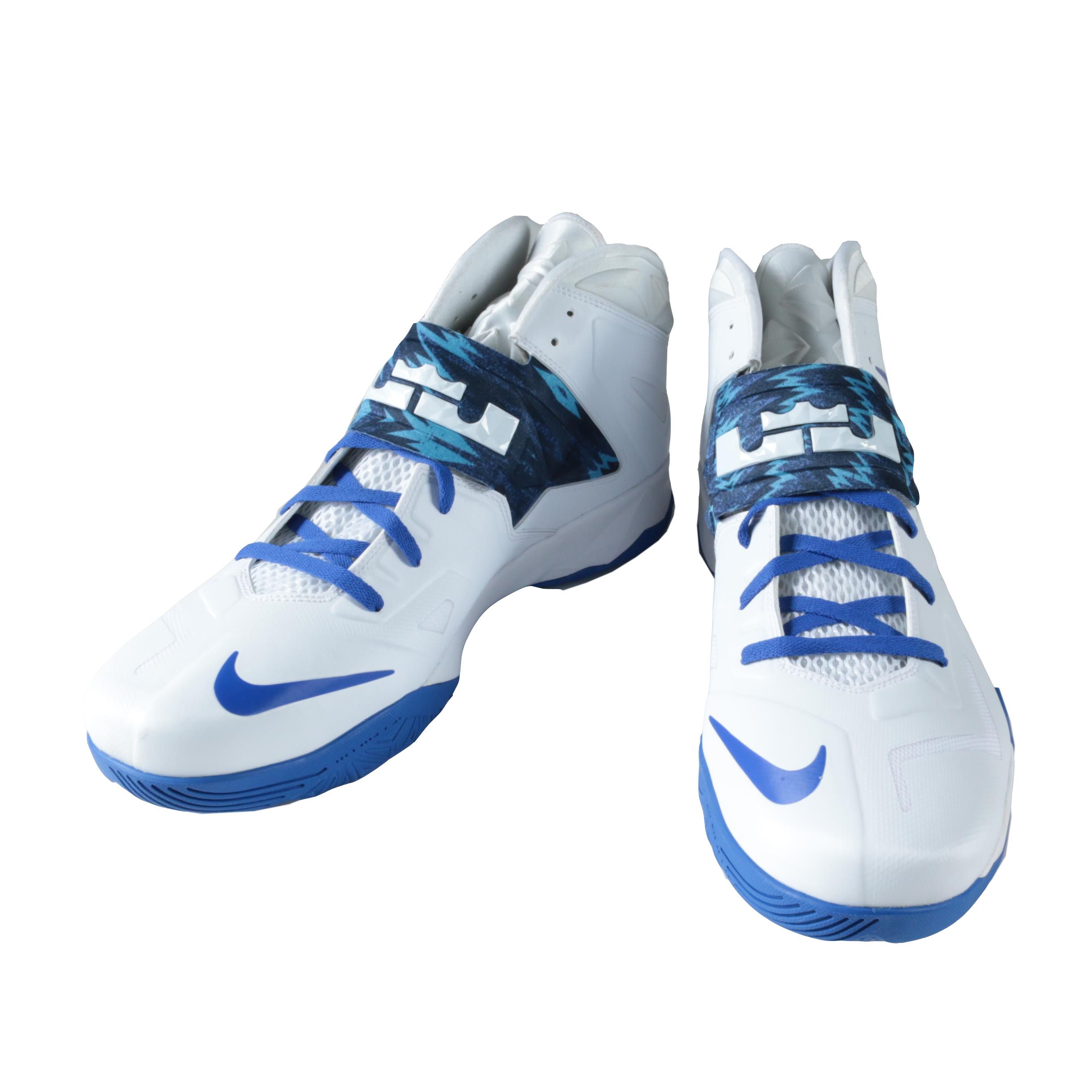 Men's UK Team Issued Nike Zoom LeBron James Soldier VII Basketball Sneakers