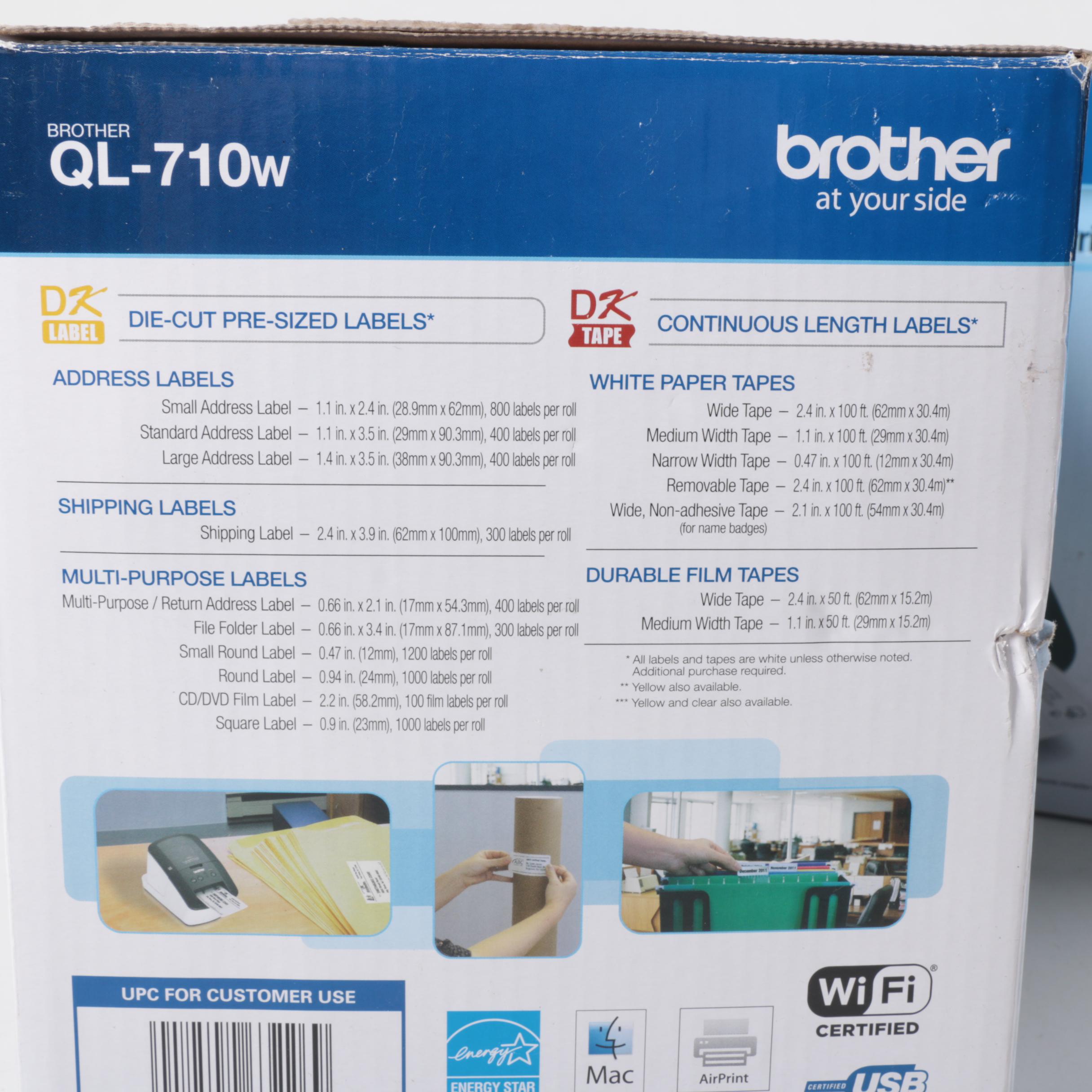 Brother QL-710w High-Speed Wireless Label Printers