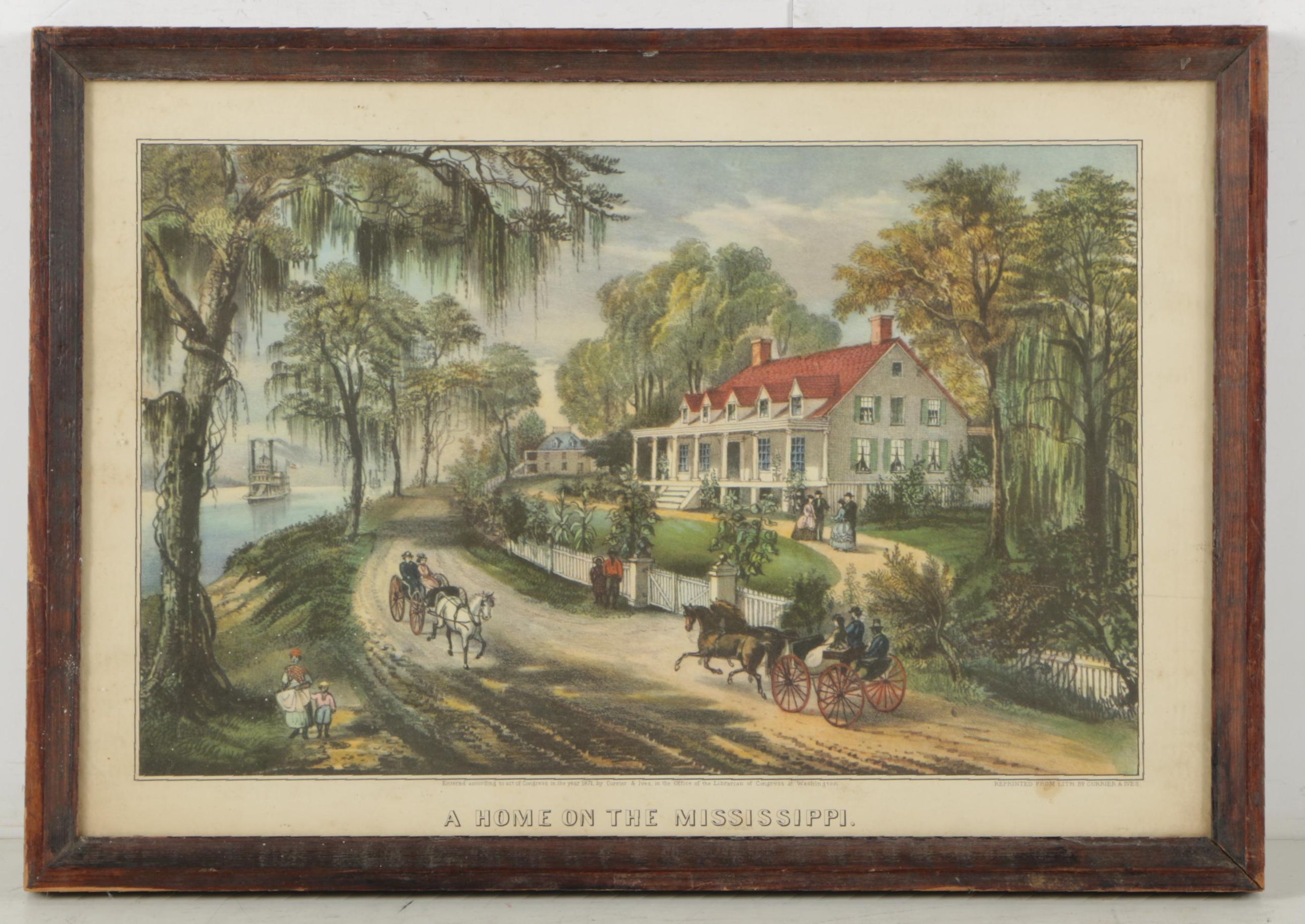 Offset Lithographs on Paper After Currier and Ives' Published Lithographs
