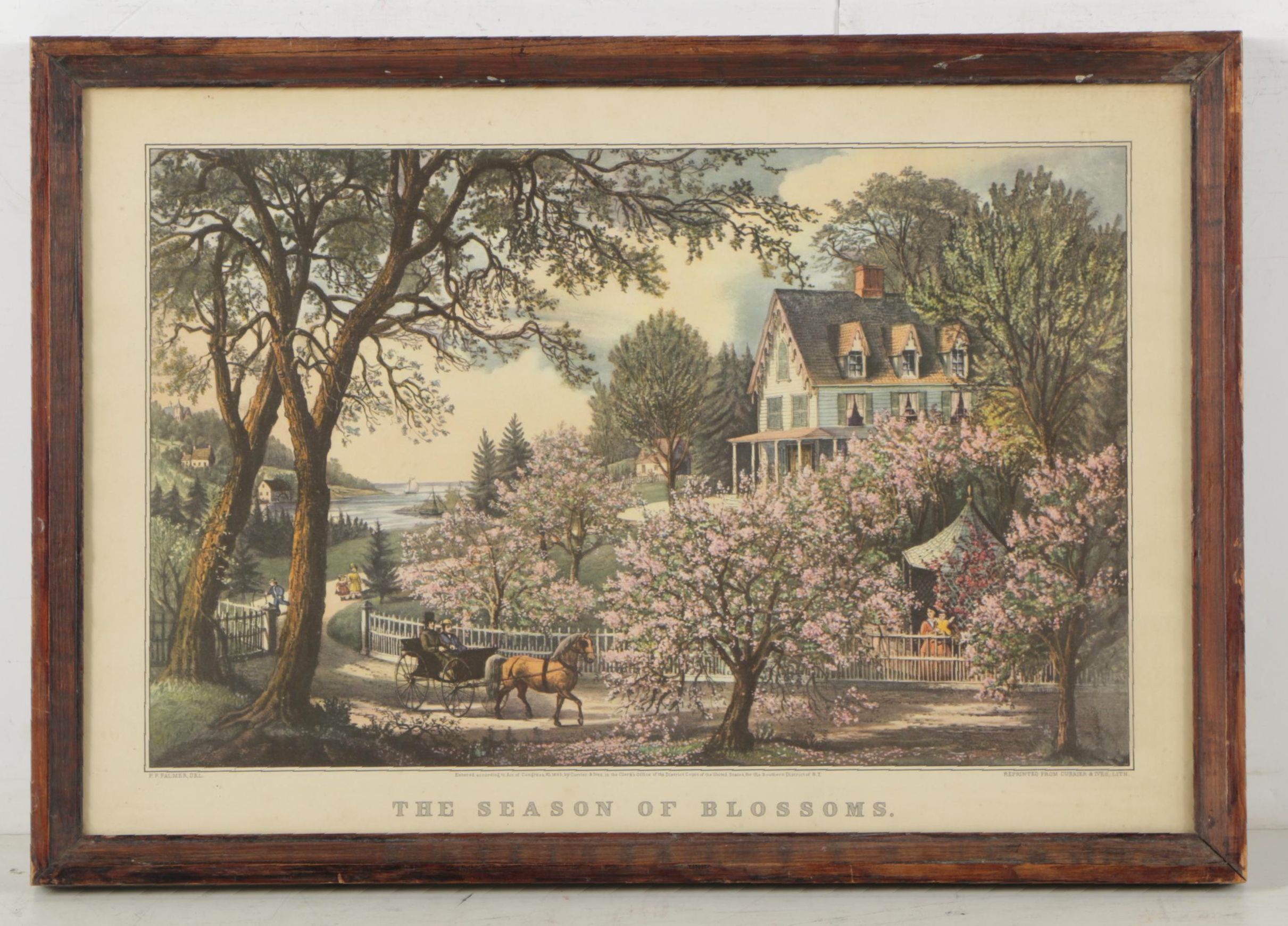 Offset Lithographs on Paper After Currier and Ives' Published Lithographs