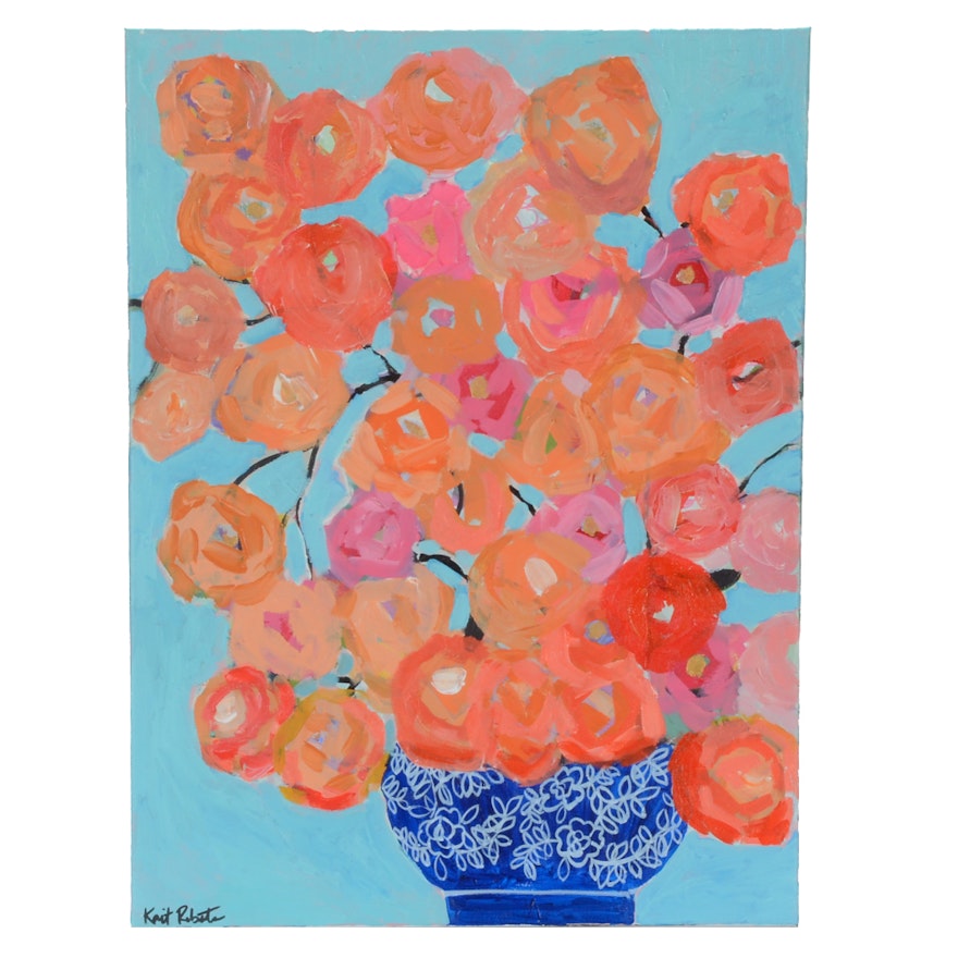 Kaitlin Roberts Original Acrylic Painting "Ginger Jar Series No. 2"