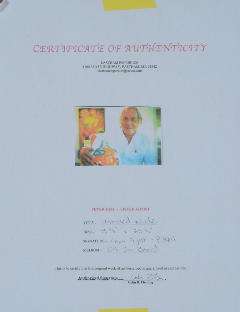 Peter Robert Keil Original Oil Painting on Board