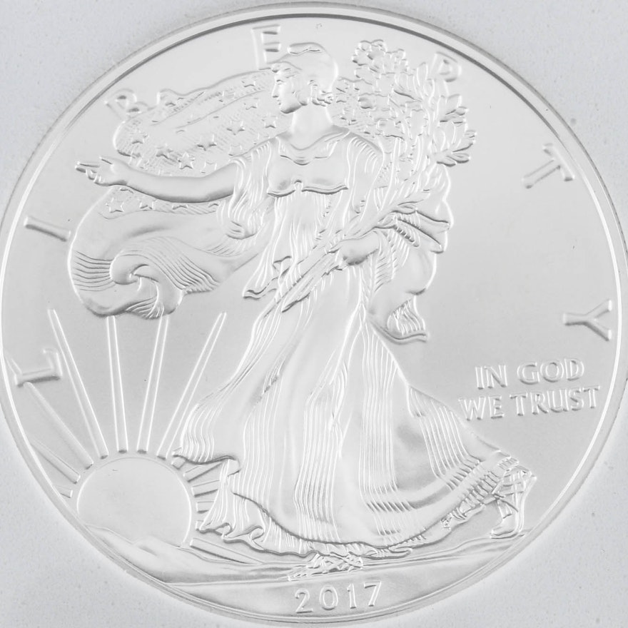 Encapsulated 2017 One Dollar U.S. Silver Eagle