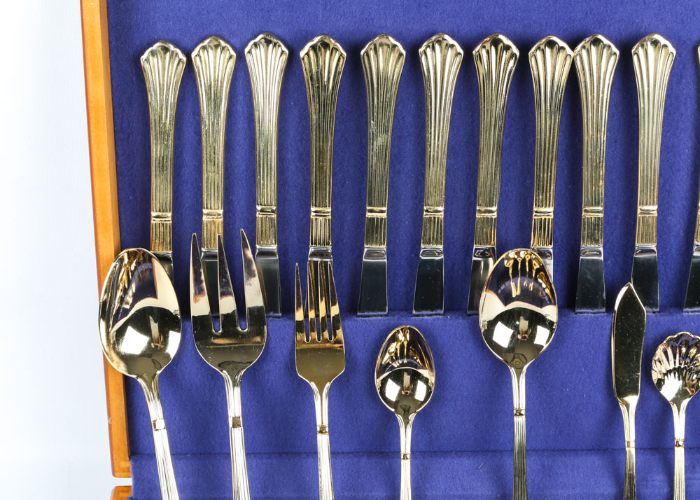 Hampton Forge Gold-Plated Stainless Steel Flatware