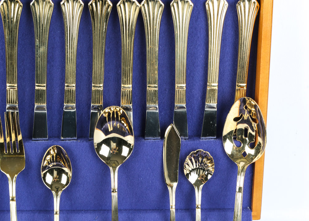 Hampton Forge Gold-Plated Stainless Steel Flatware