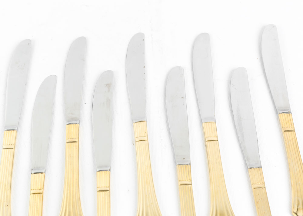 Hampton Forge Gold-Plated Stainless Steel Flatware