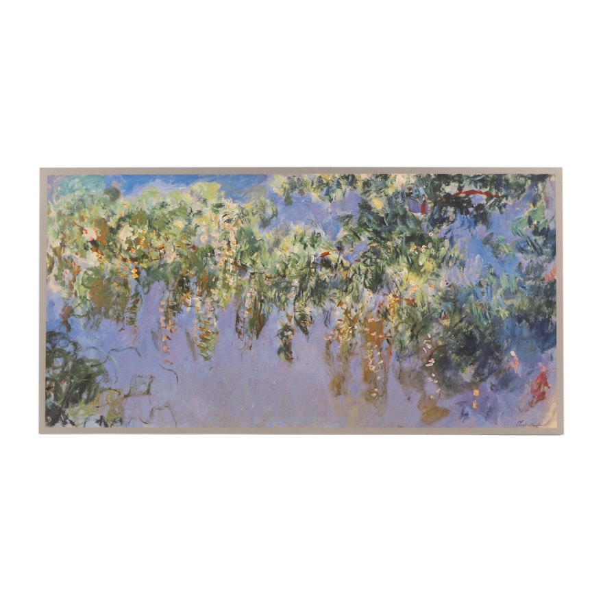 Offset Lithograph After Claude Monet "Wisteria"