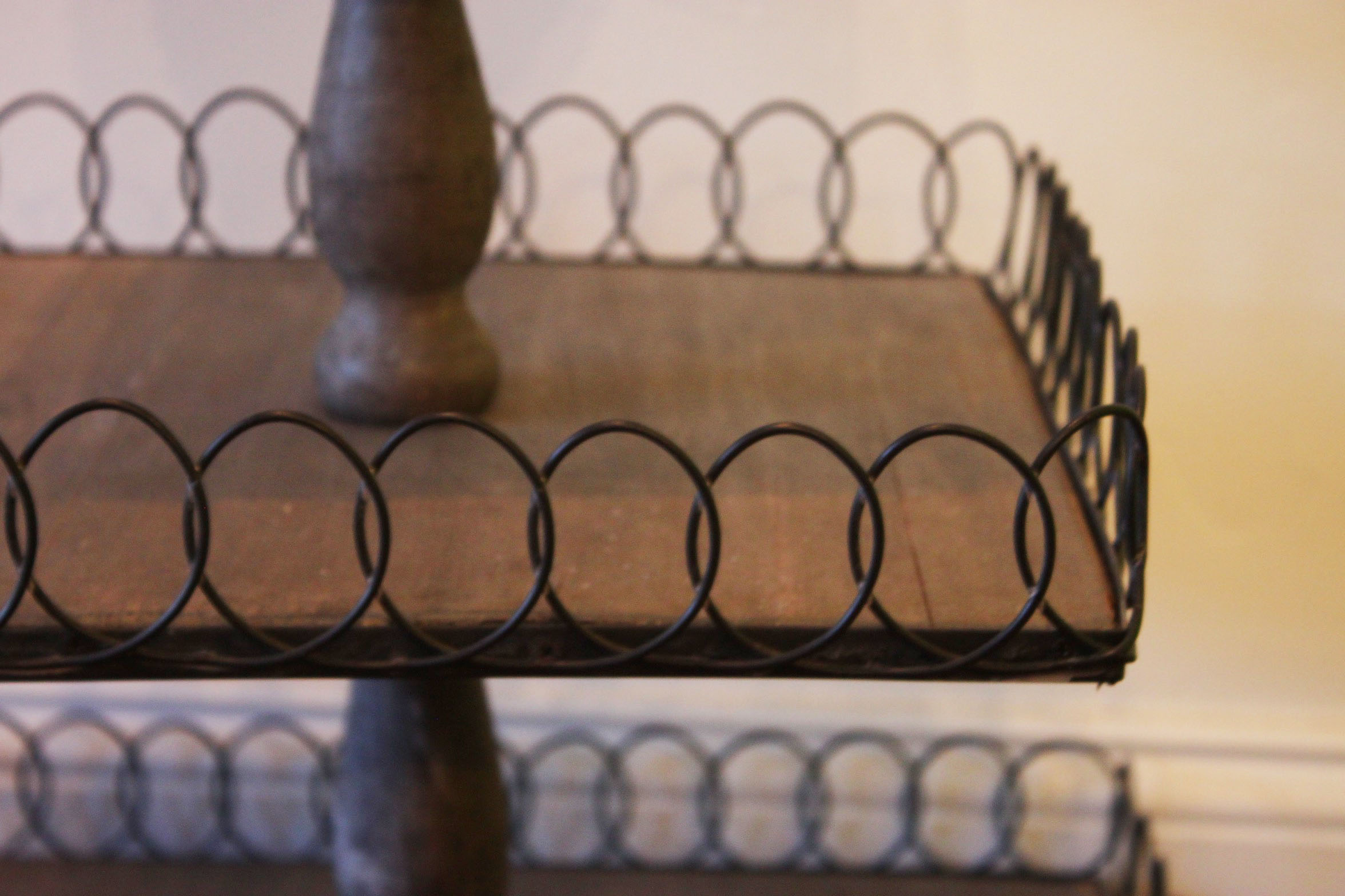 Wooden Three-Tier Serving Stand