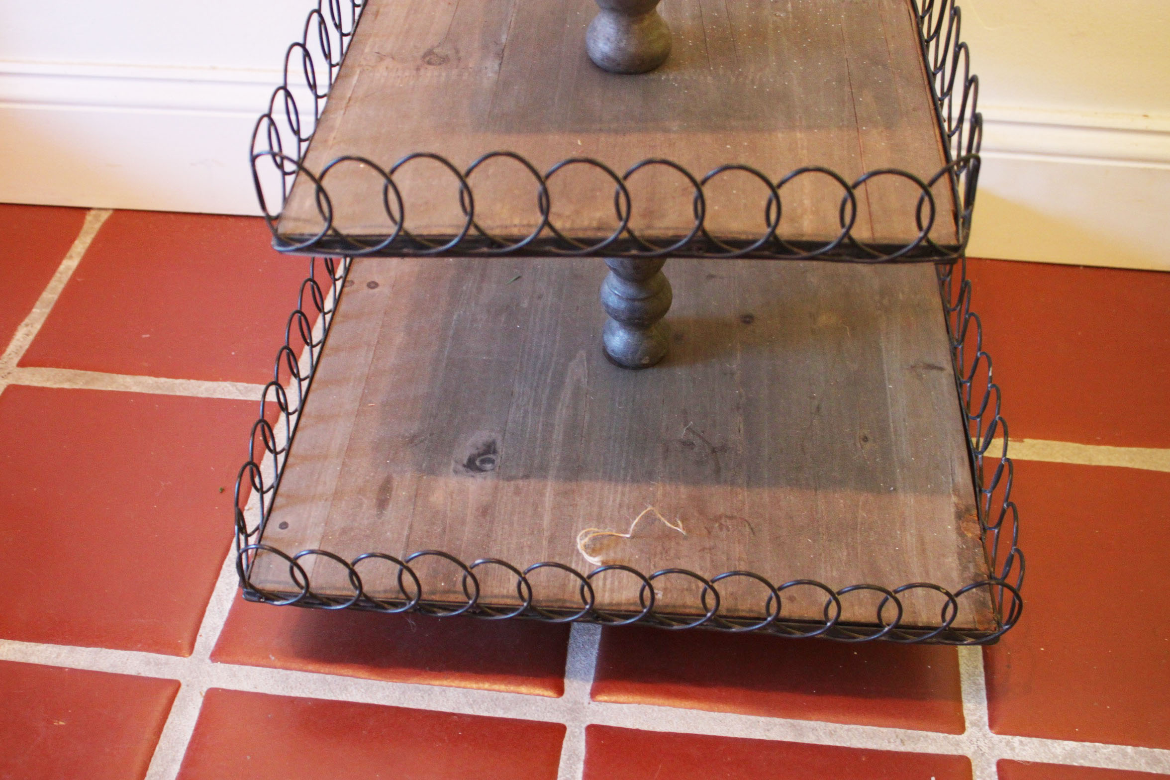 Wooden Three-Tier Serving Stand