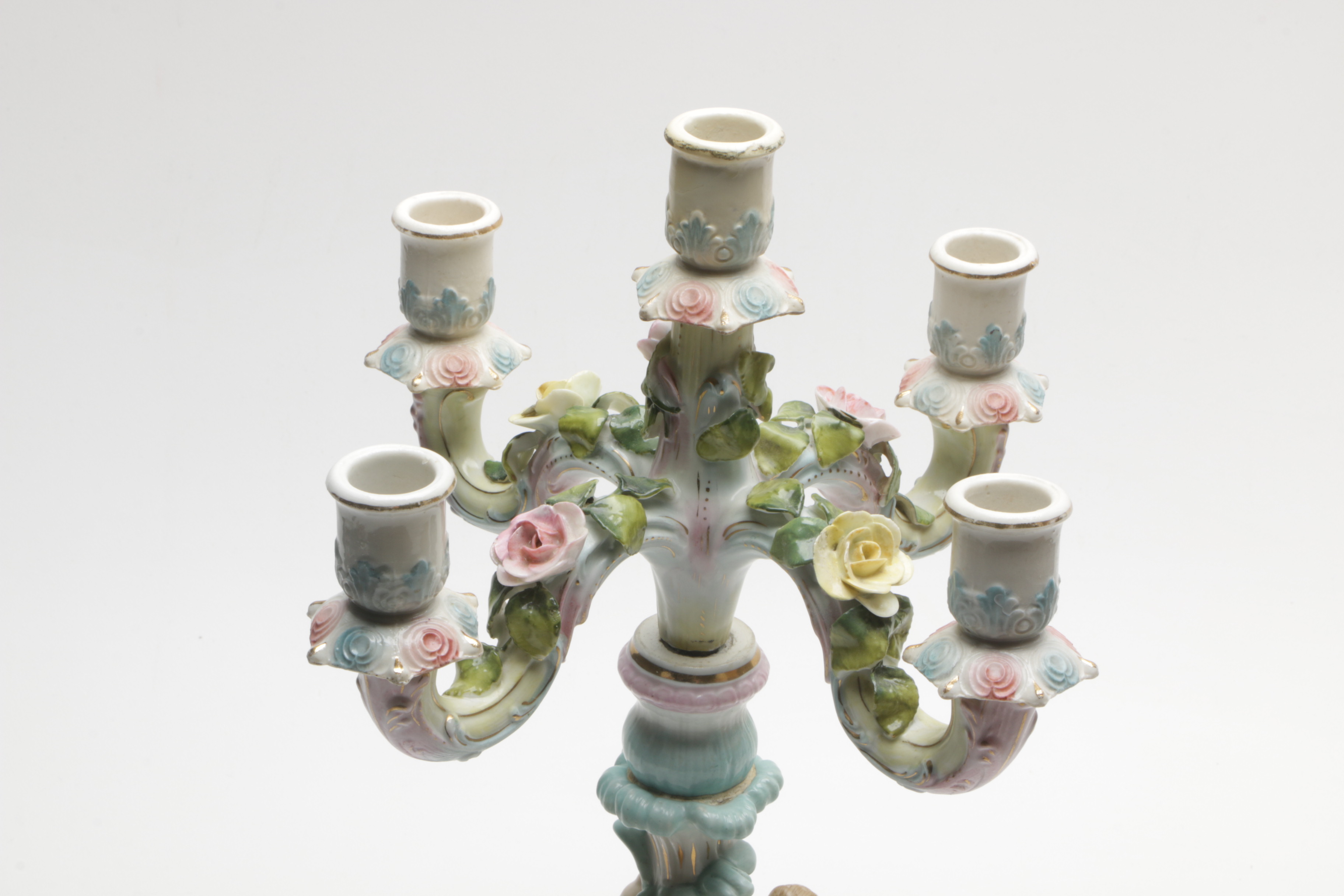Figural Porcelain Candle Holder