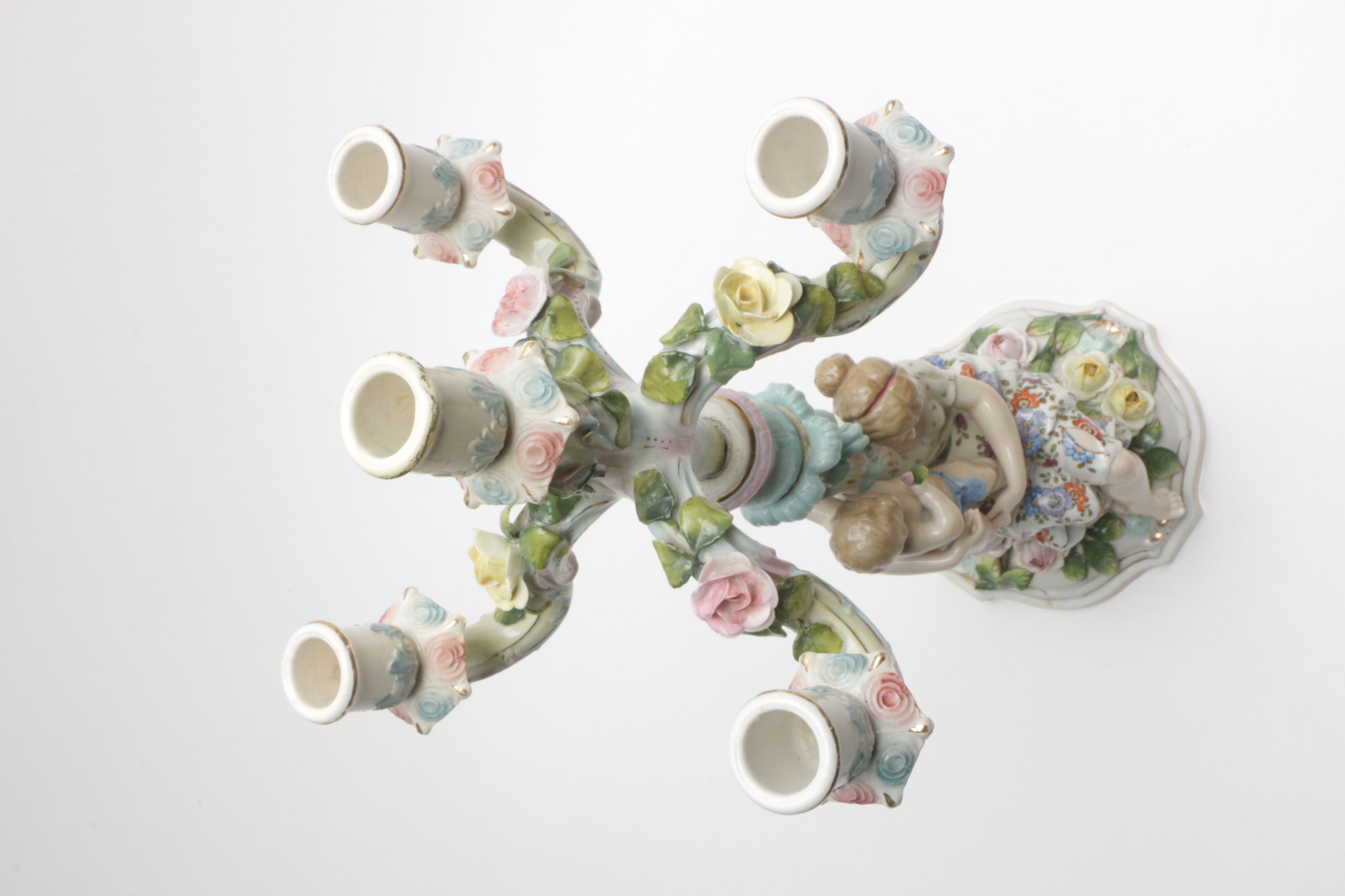 Figural Porcelain Candle Holder