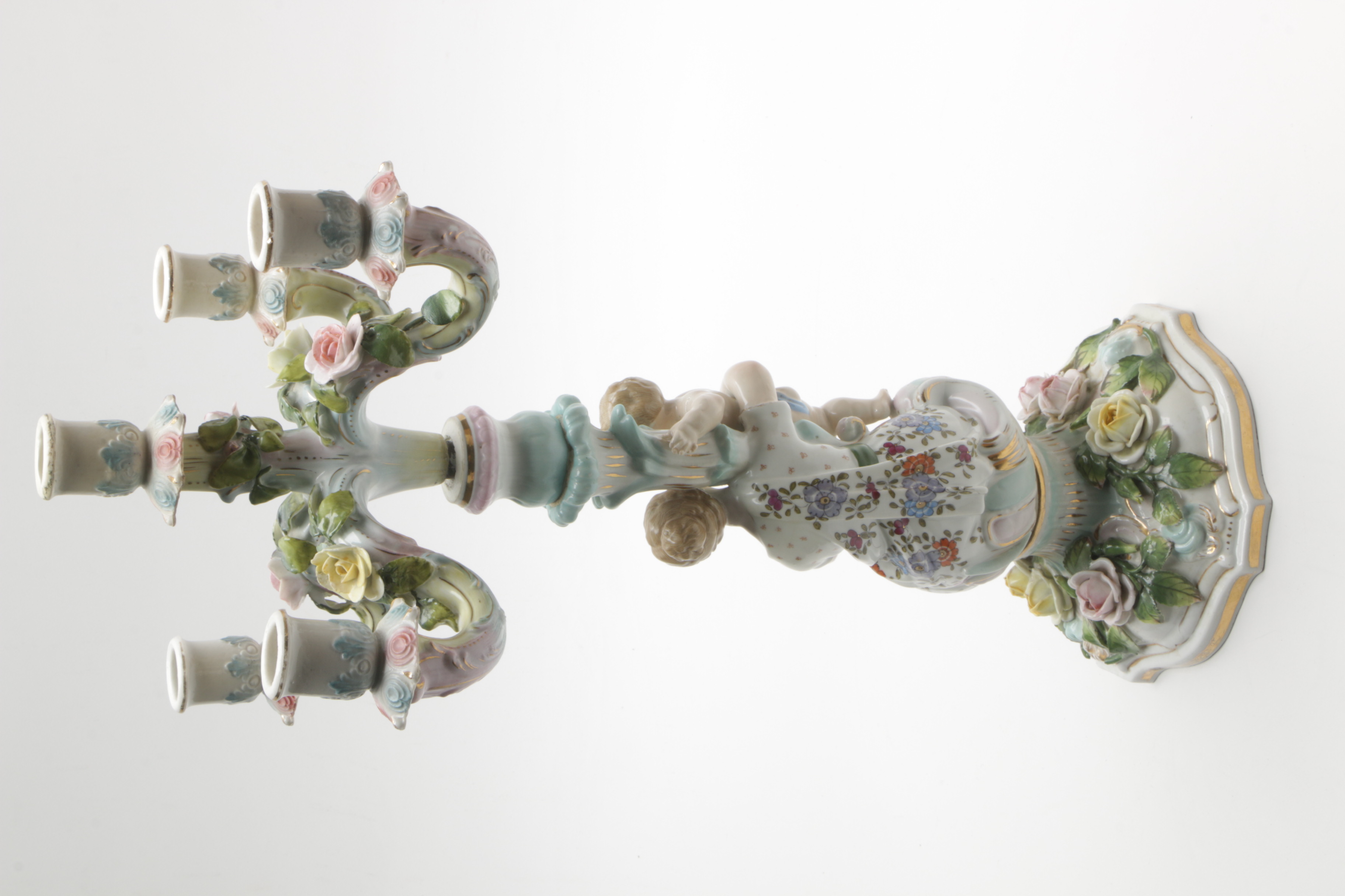 Figural Porcelain Candle Holder