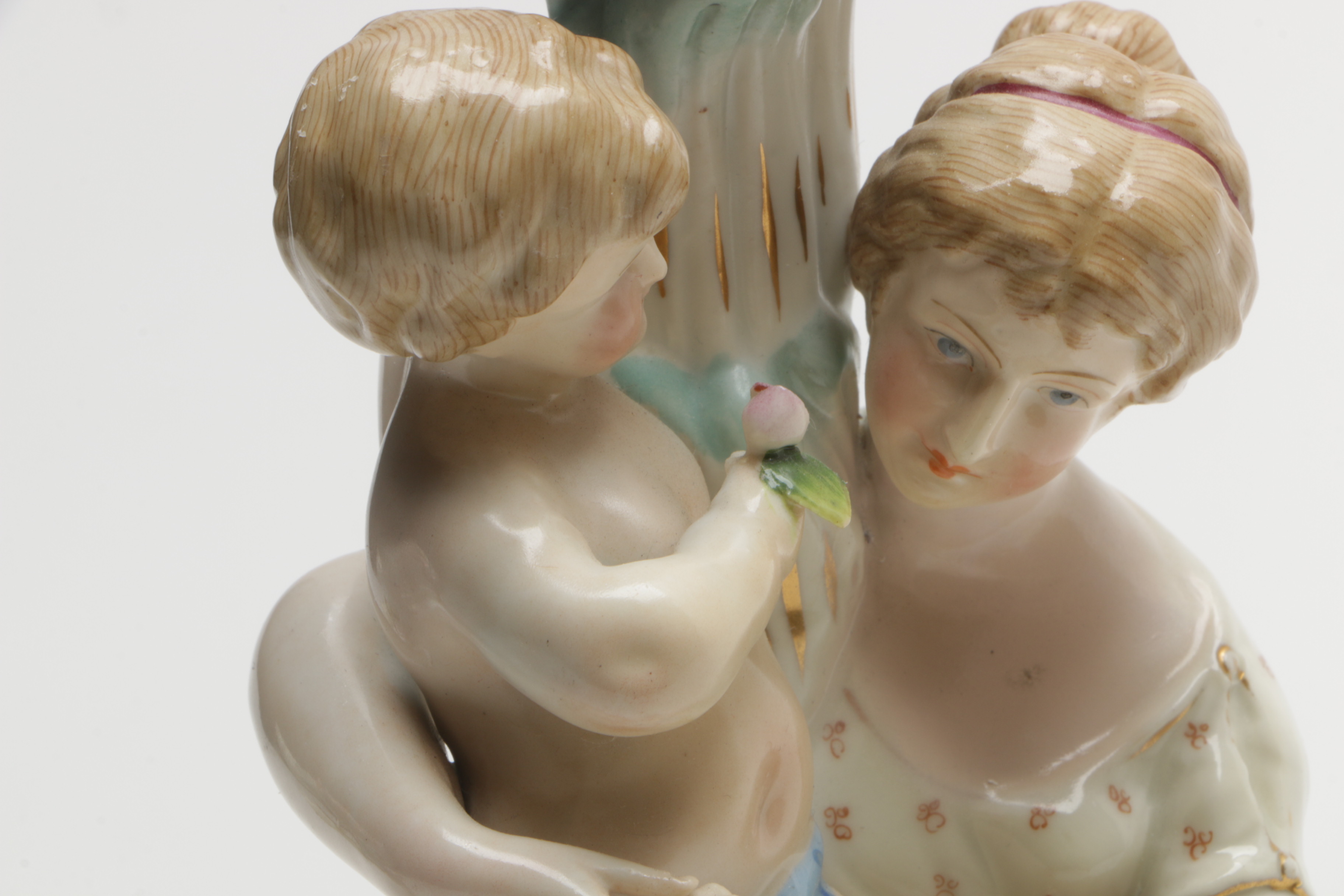 Figural Porcelain Candle Holder