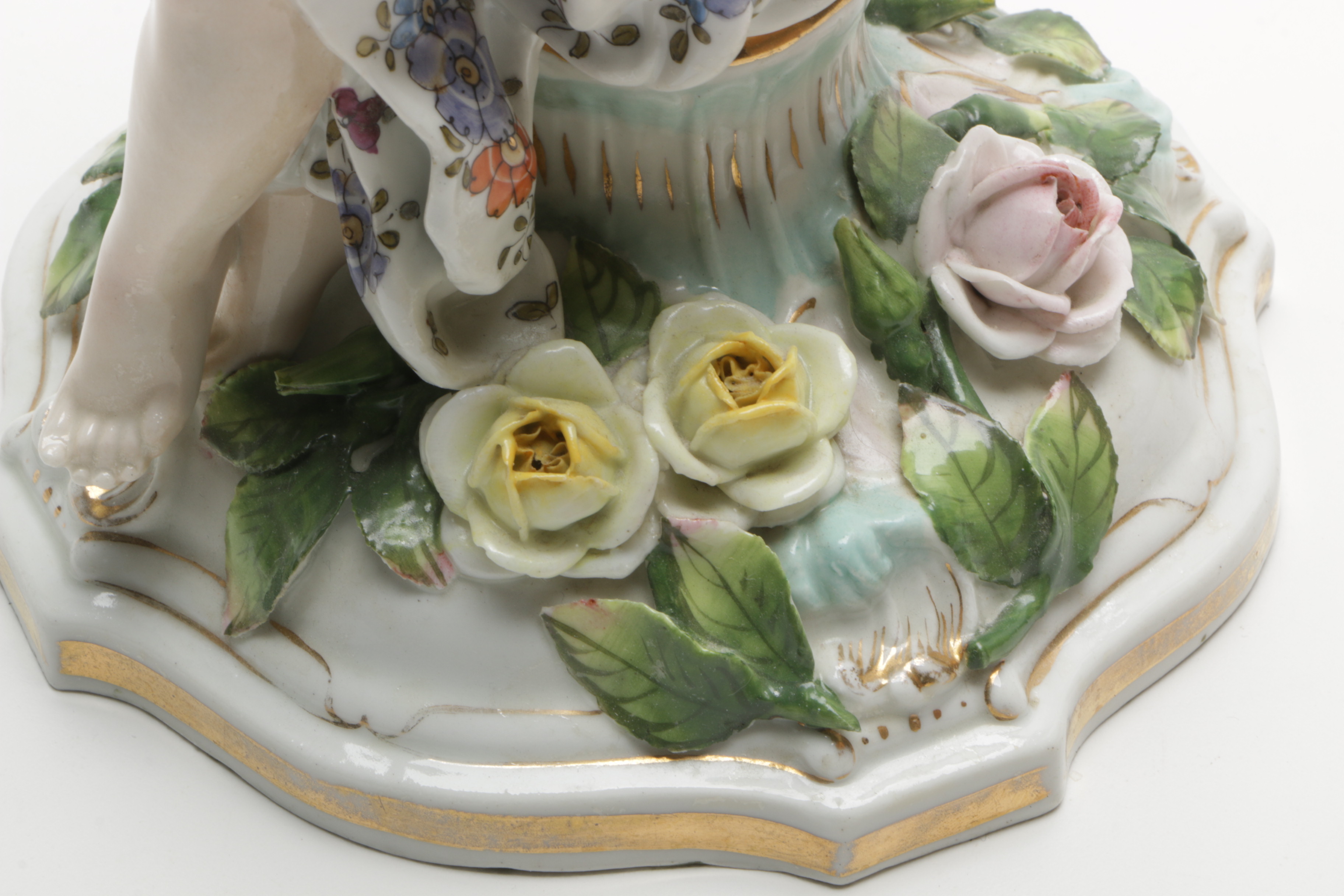 Figural Porcelain Candle Holder