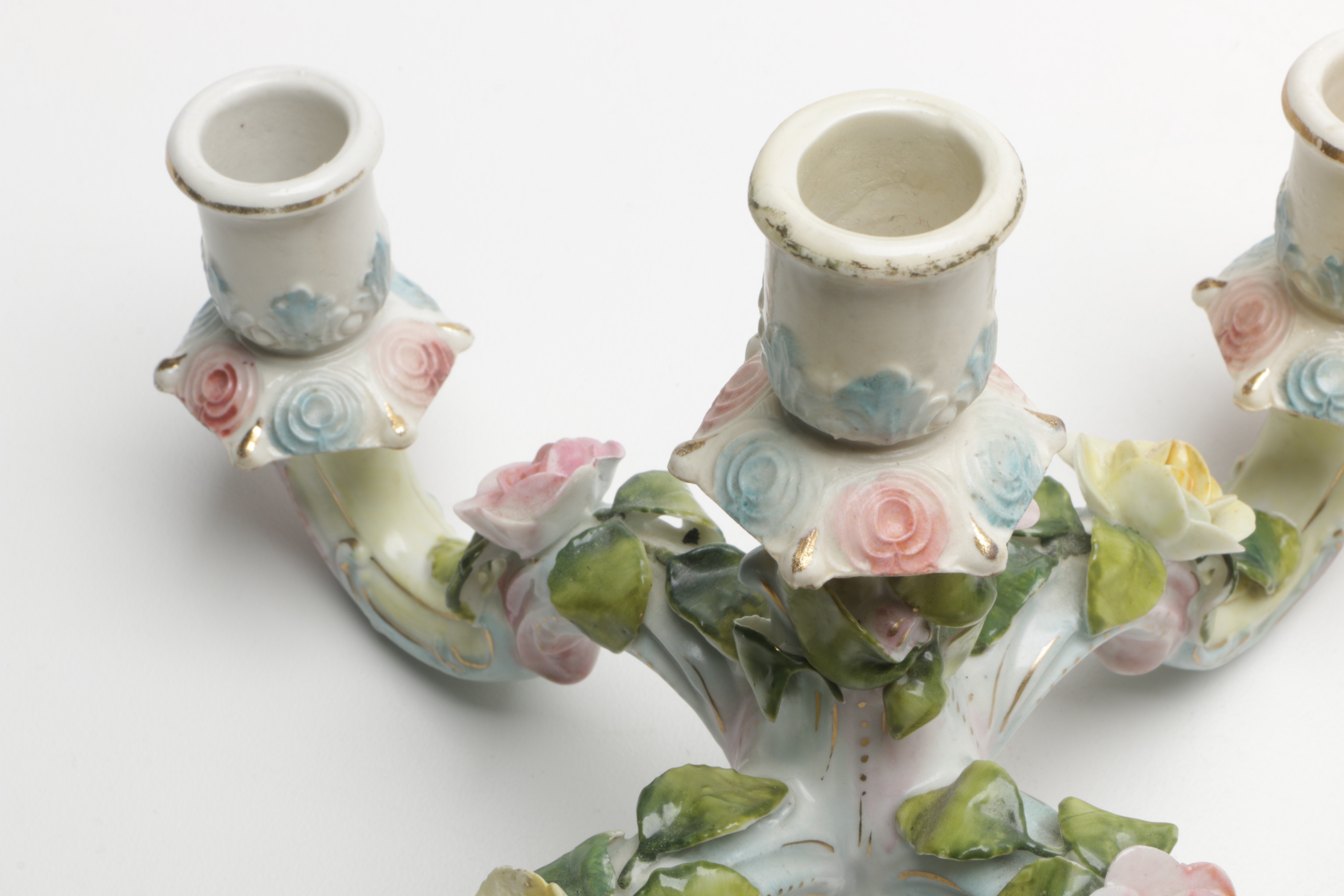 Figural Porcelain Candle Holder