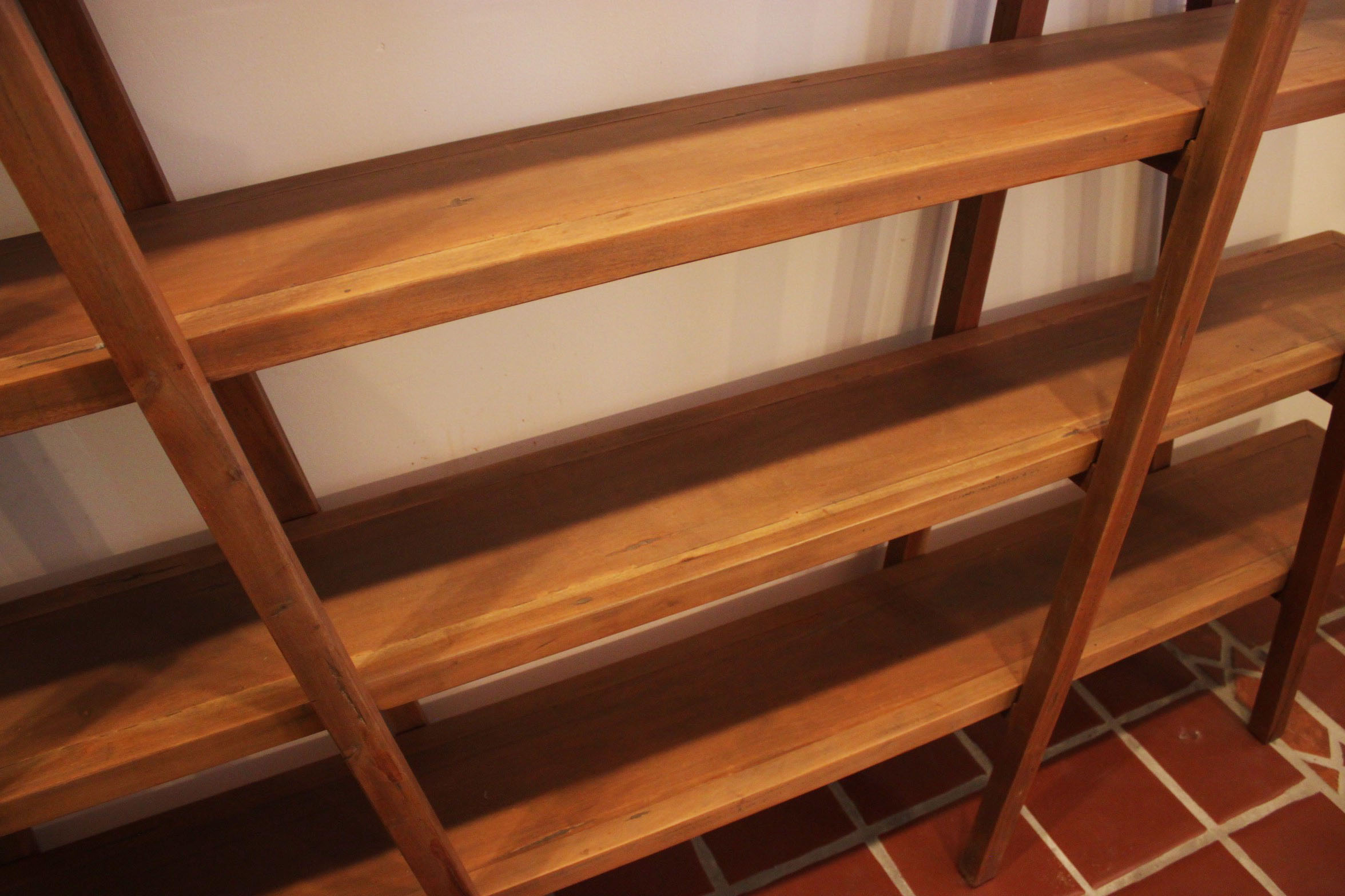 Contemporary Ladder Style Shelving Unit