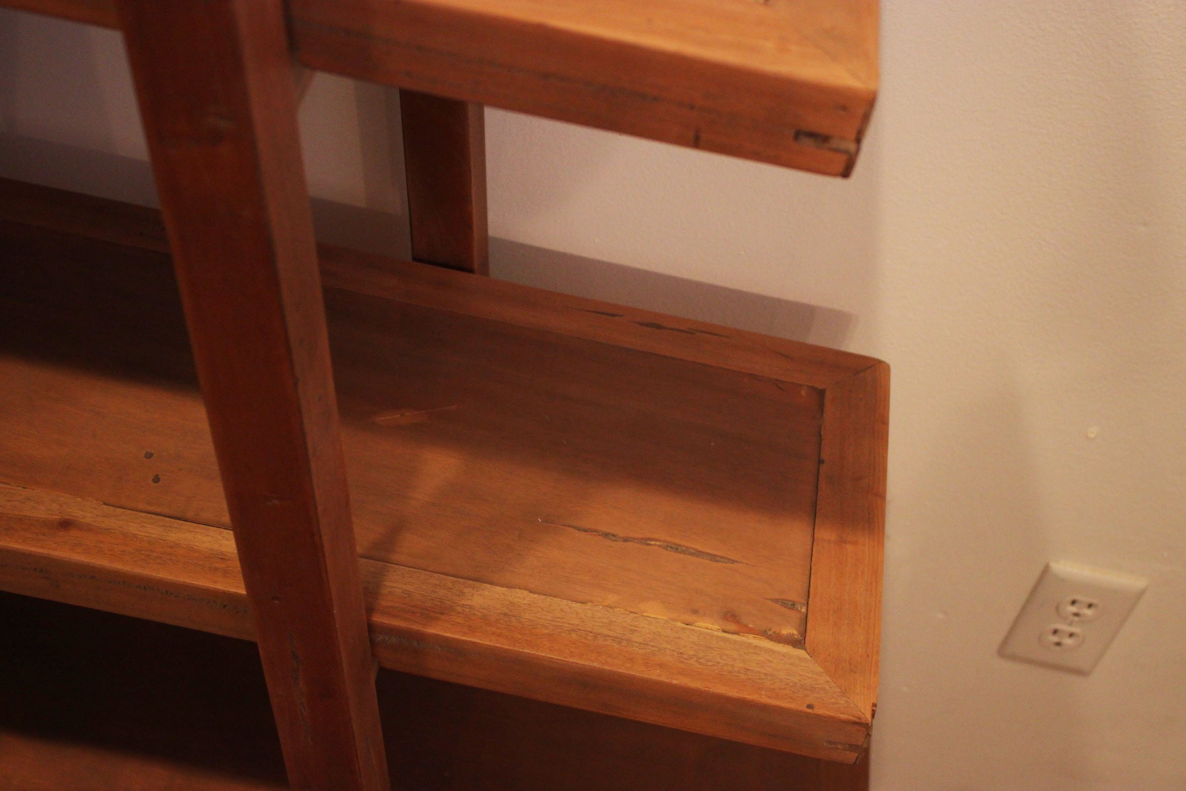 Contemporary Ladder Style Shelving Unit