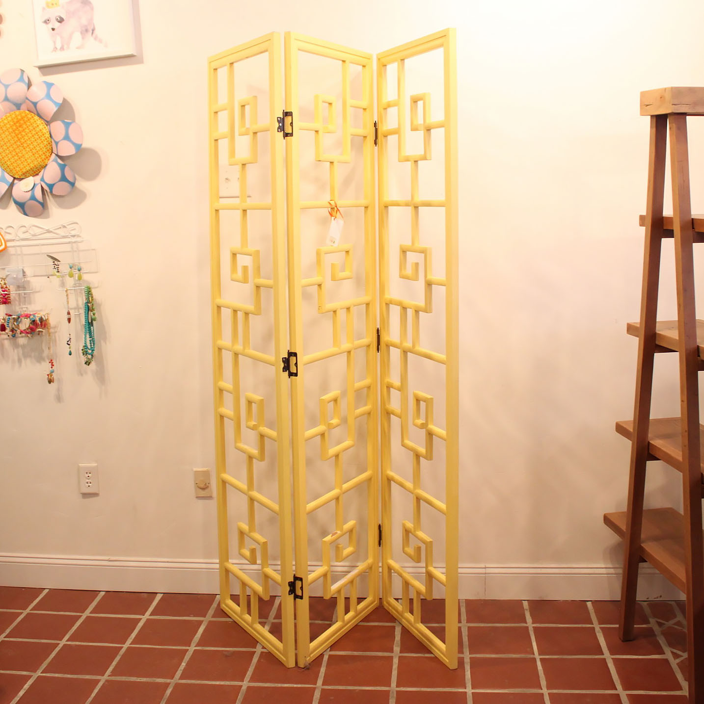 Vintage Geometric Room Divider