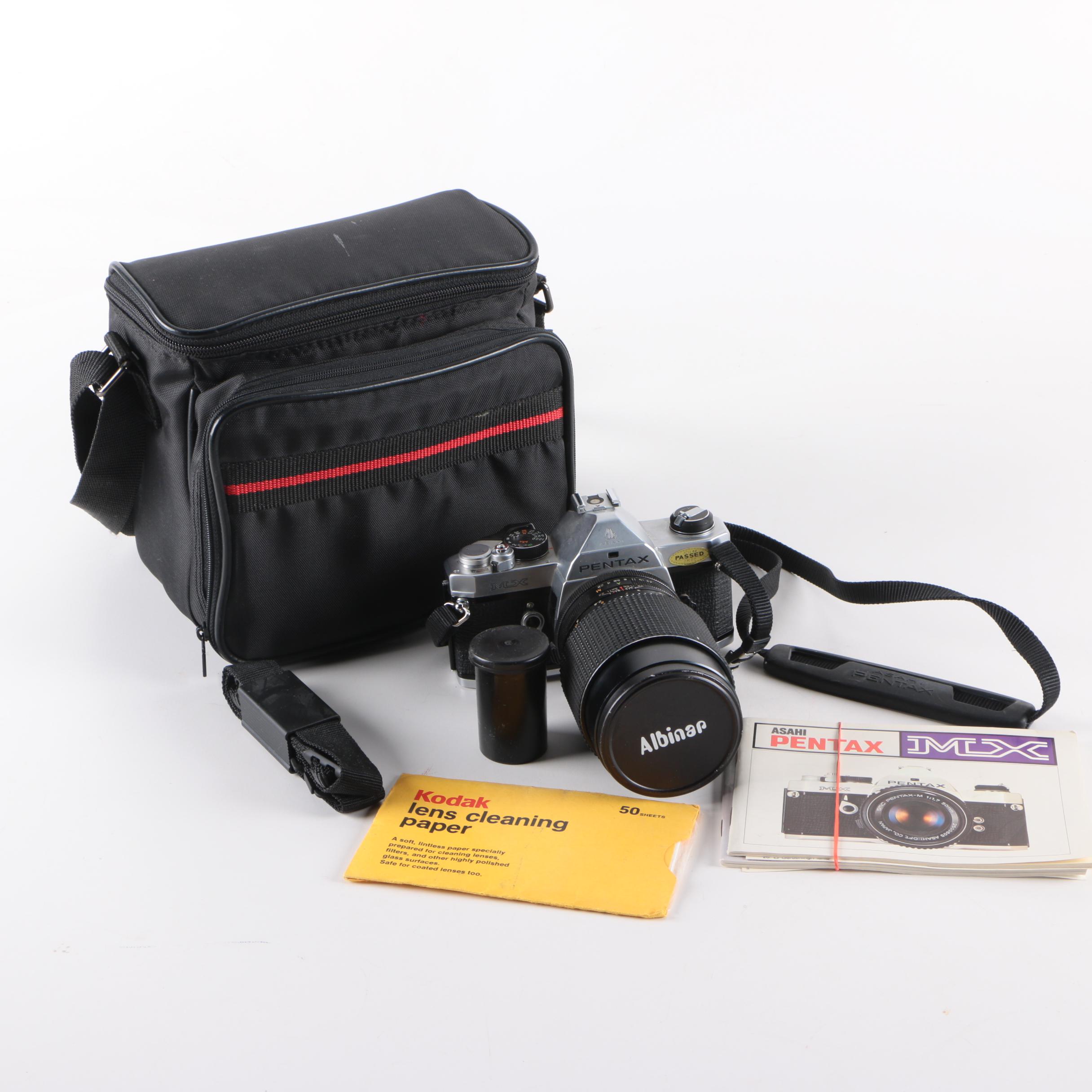 Vintage Asahi Pentax MX Camera with Accessories