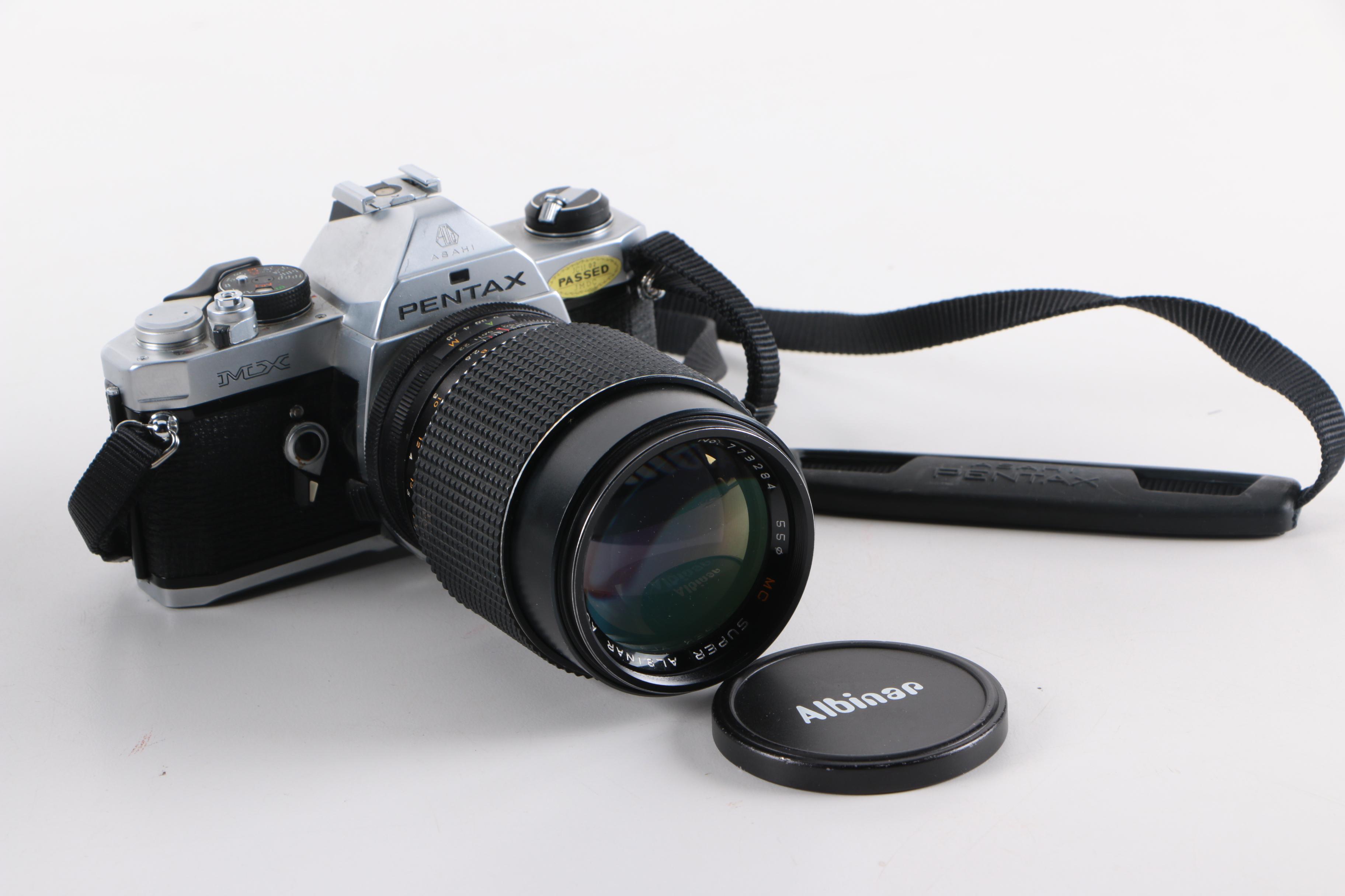 Vintage Asahi Pentax MX Camera with Accessories