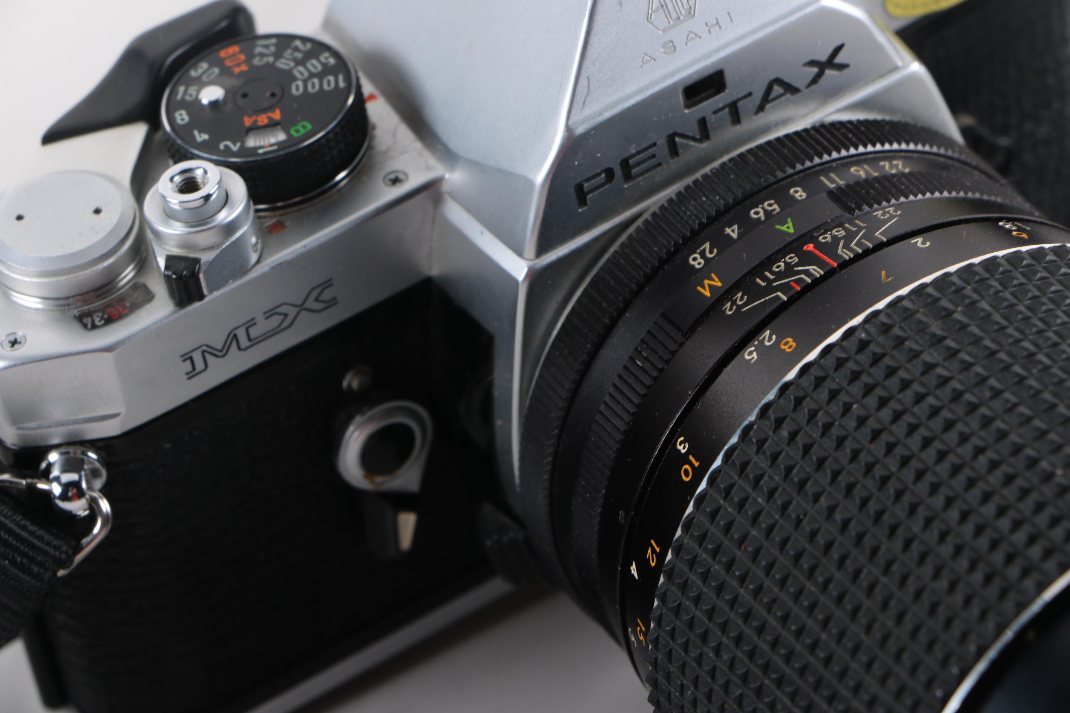 Vintage Asahi Pentax MX Camera with Accessories