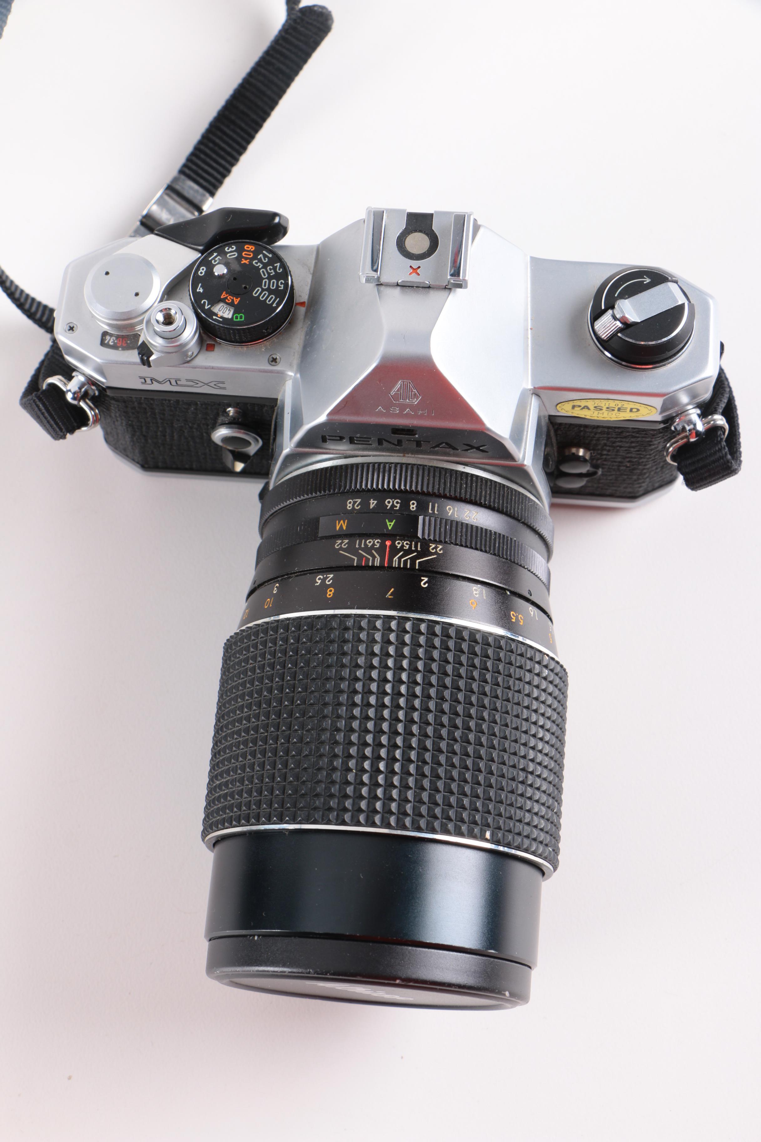 Vintage Asahi Pentax MX Camera with Accessories