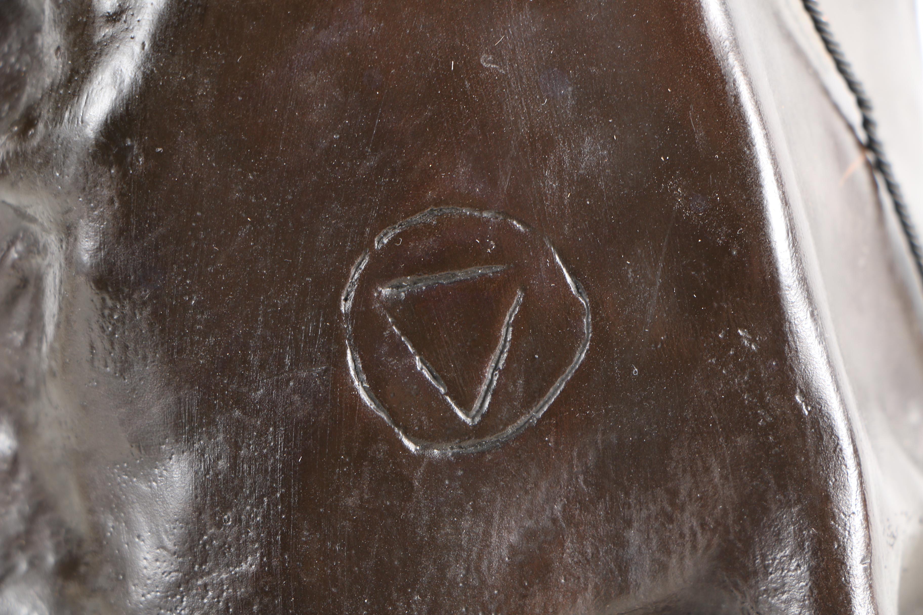 Bronze Reproduction Sculpture After Frederic Remington "Bronco Buster"