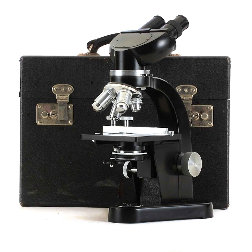 Vintage Leitz Wetzlar Microscope