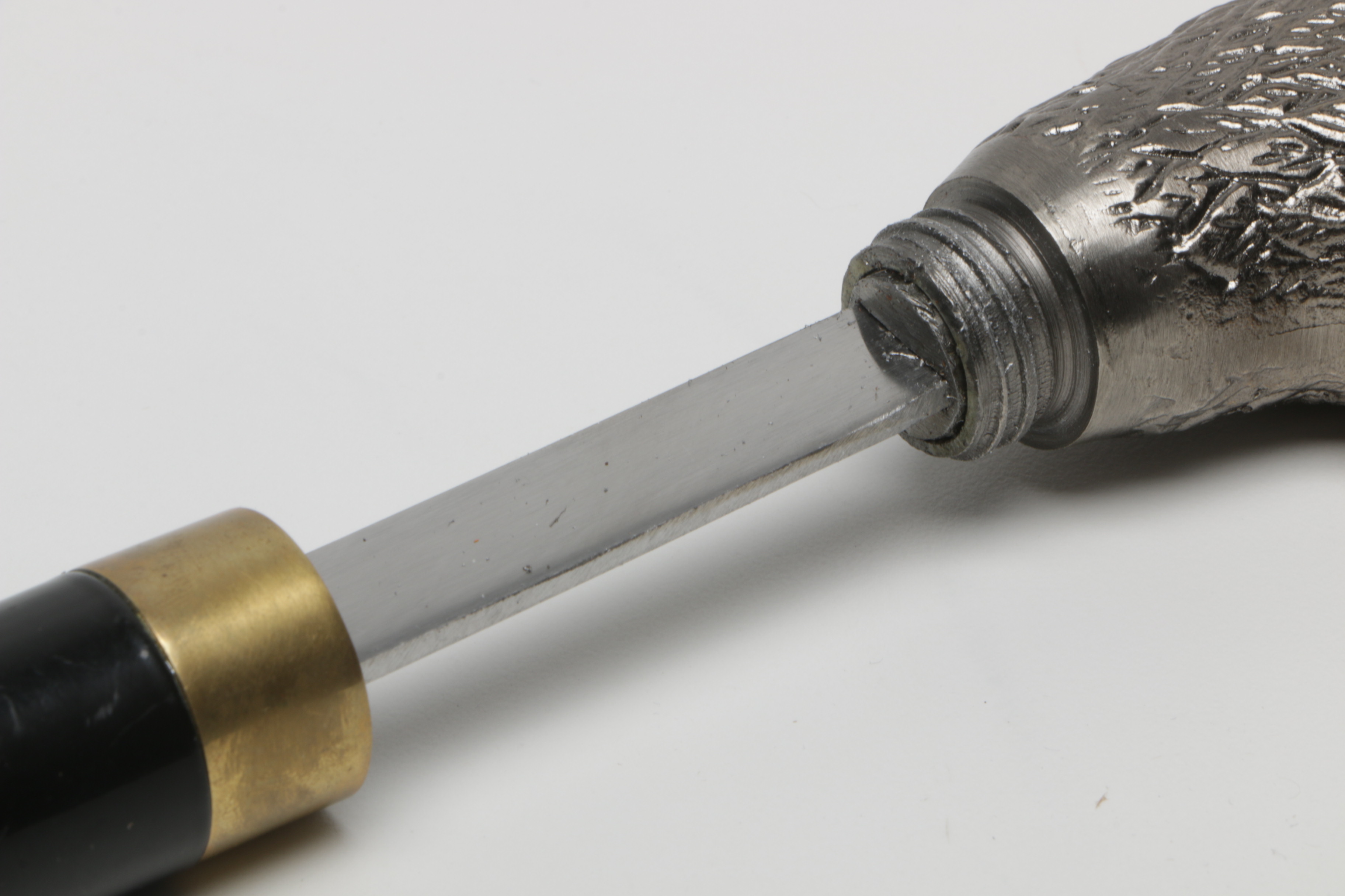 Red Deer Dagger Cane with Duck Head