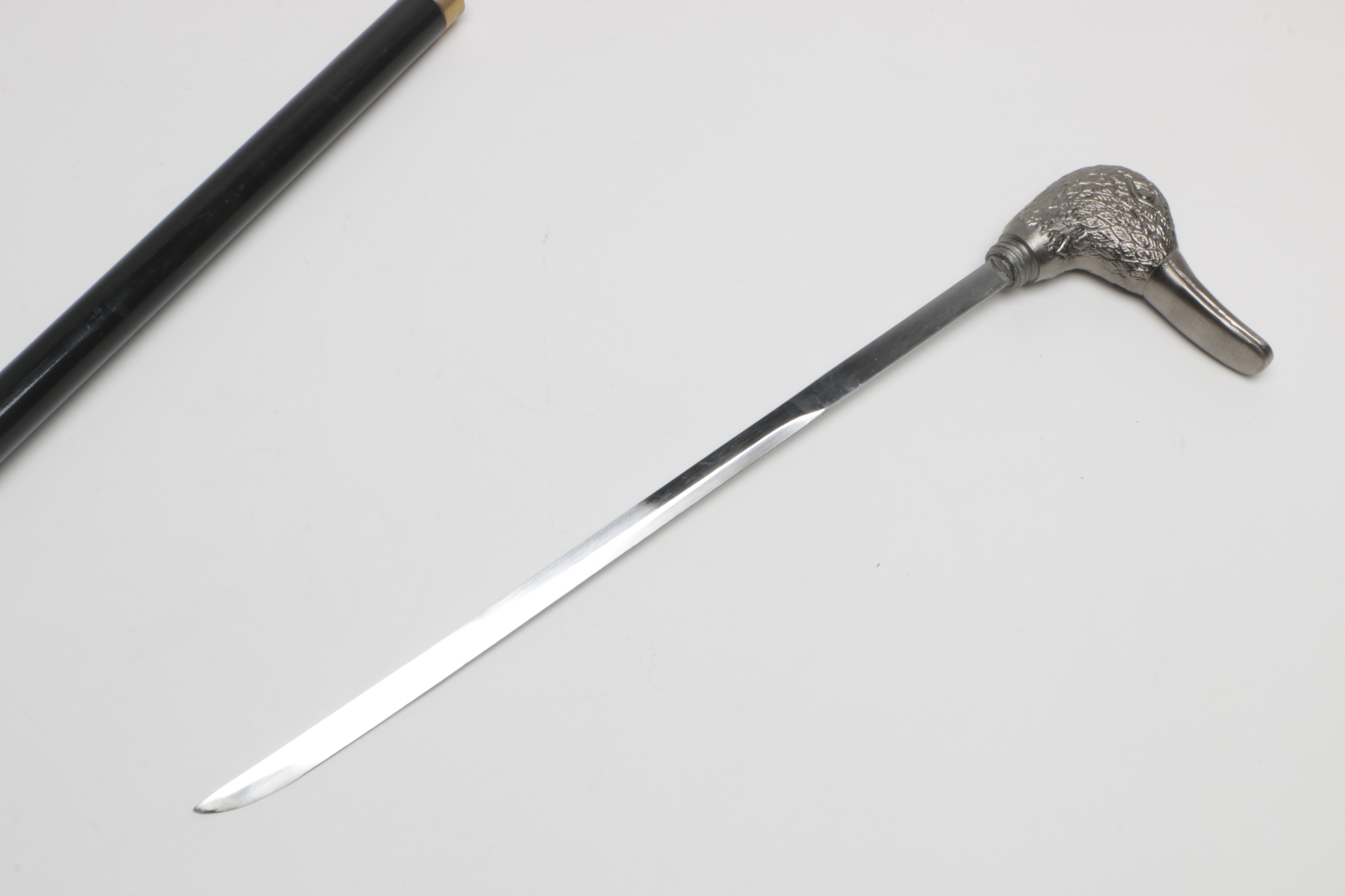 Red Deer Dagger Cane with Duck Head