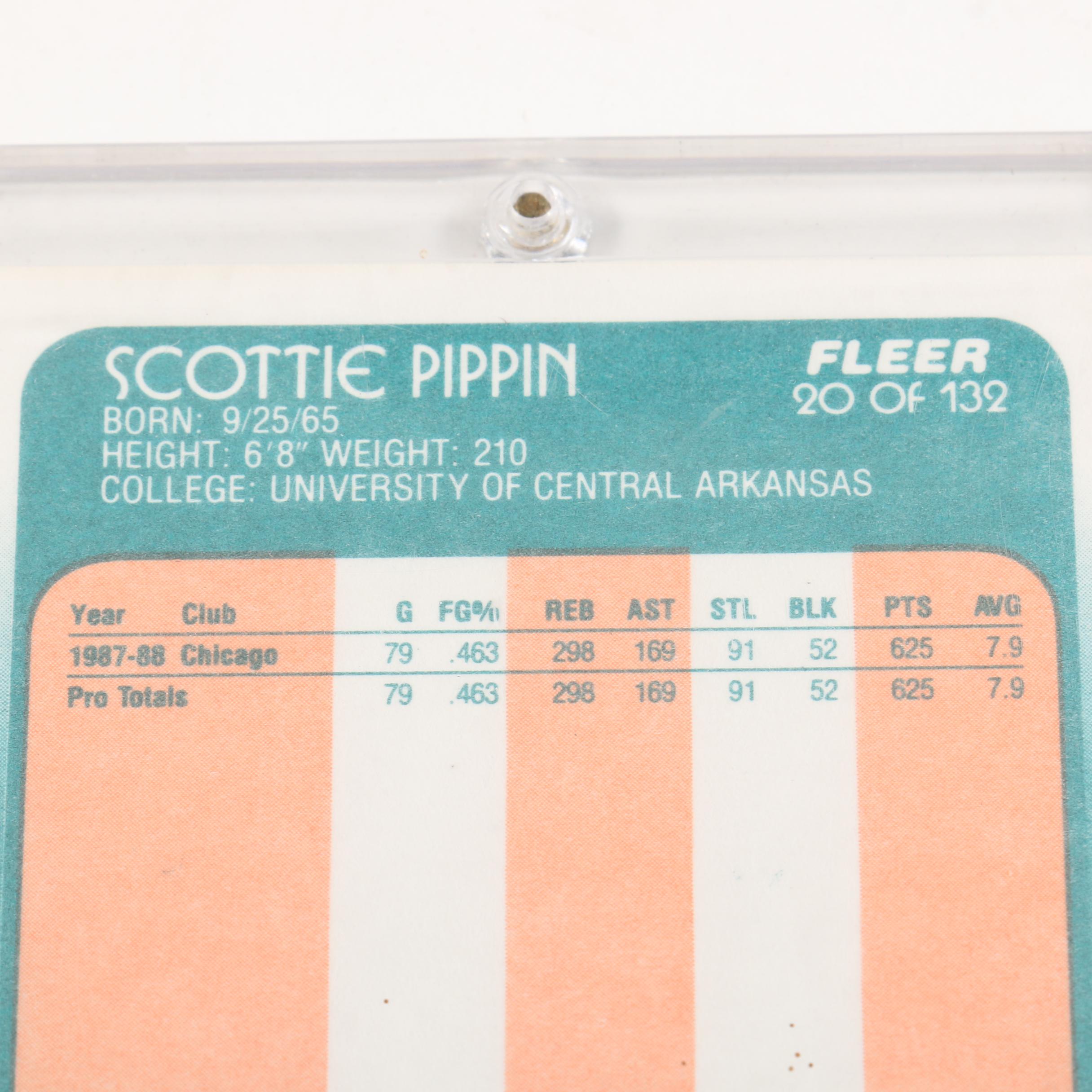 1988 Fleer Scottie Pippen Basketball Card