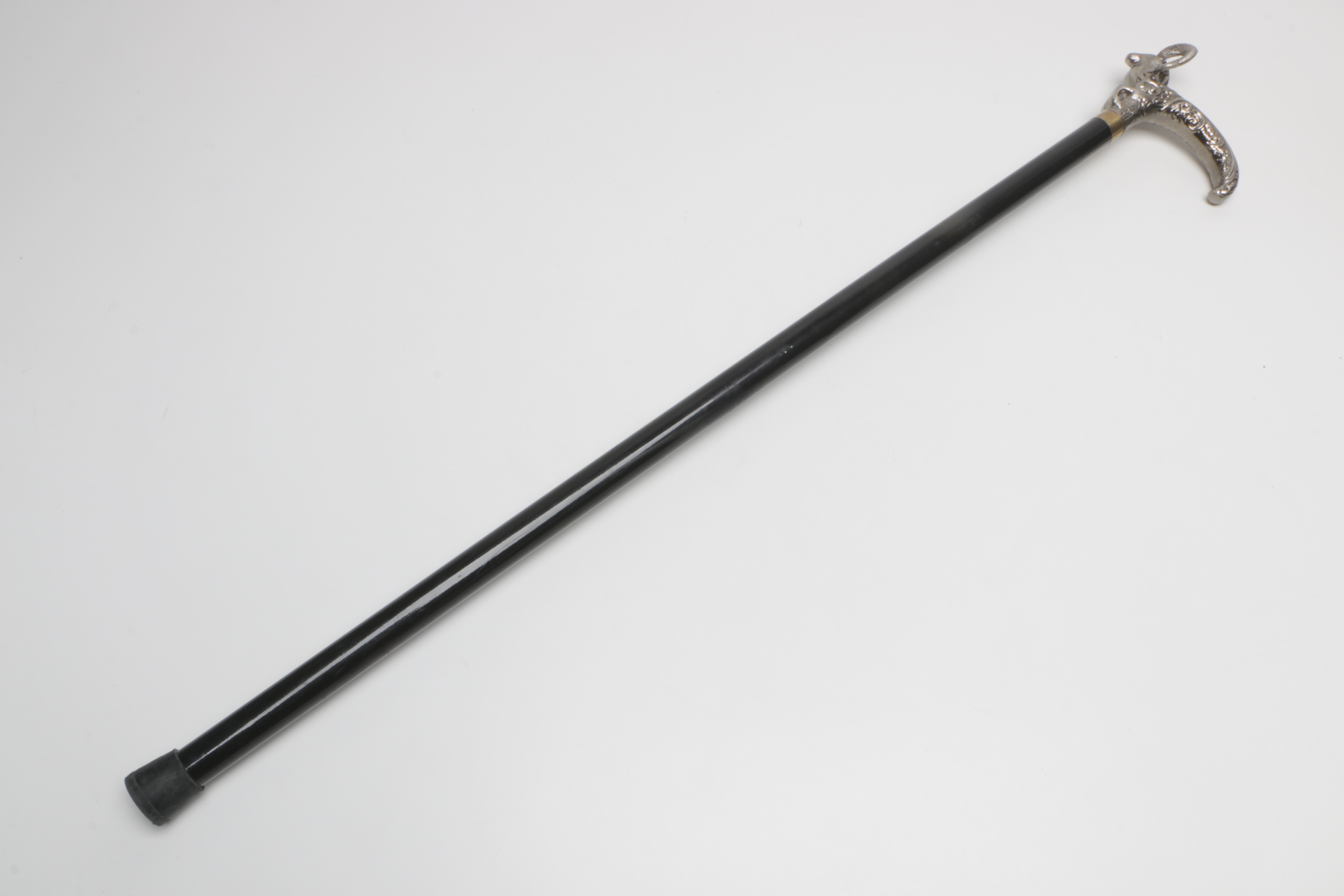 Red Deer Dagger Cane with Ram Head