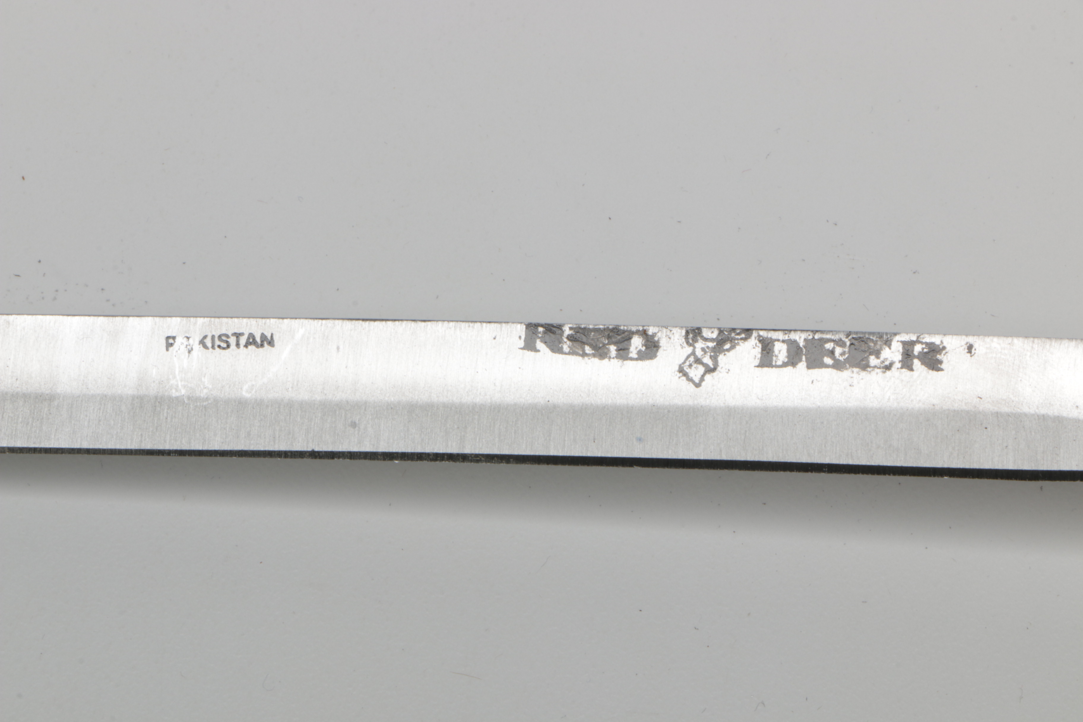 Red Deer Dagger Cane with Ram Head