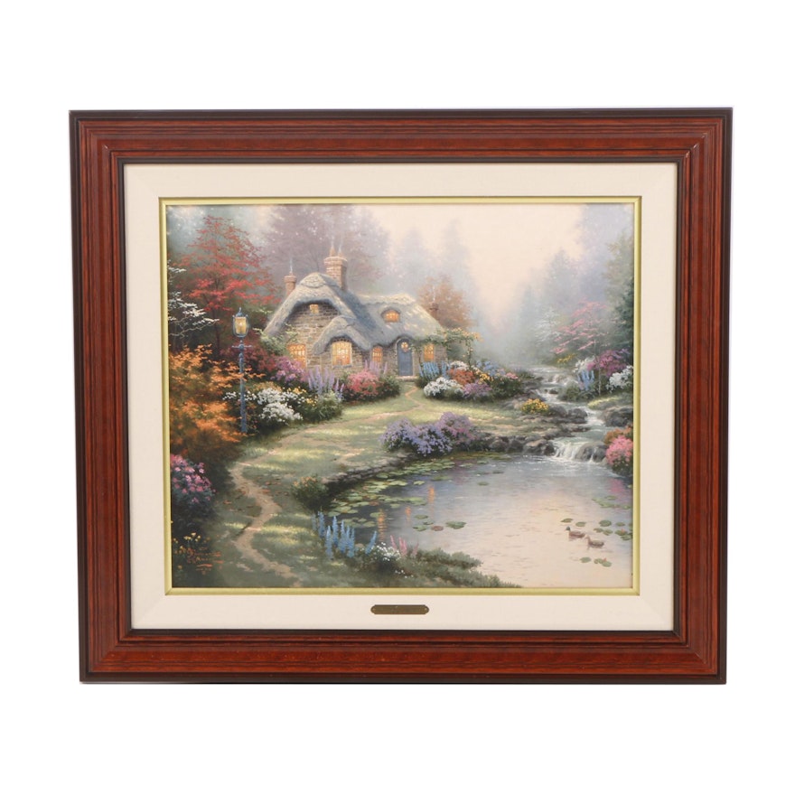 Limited Edition Offset Lithograph After Thomas Kinkade "Everett's Cottage"