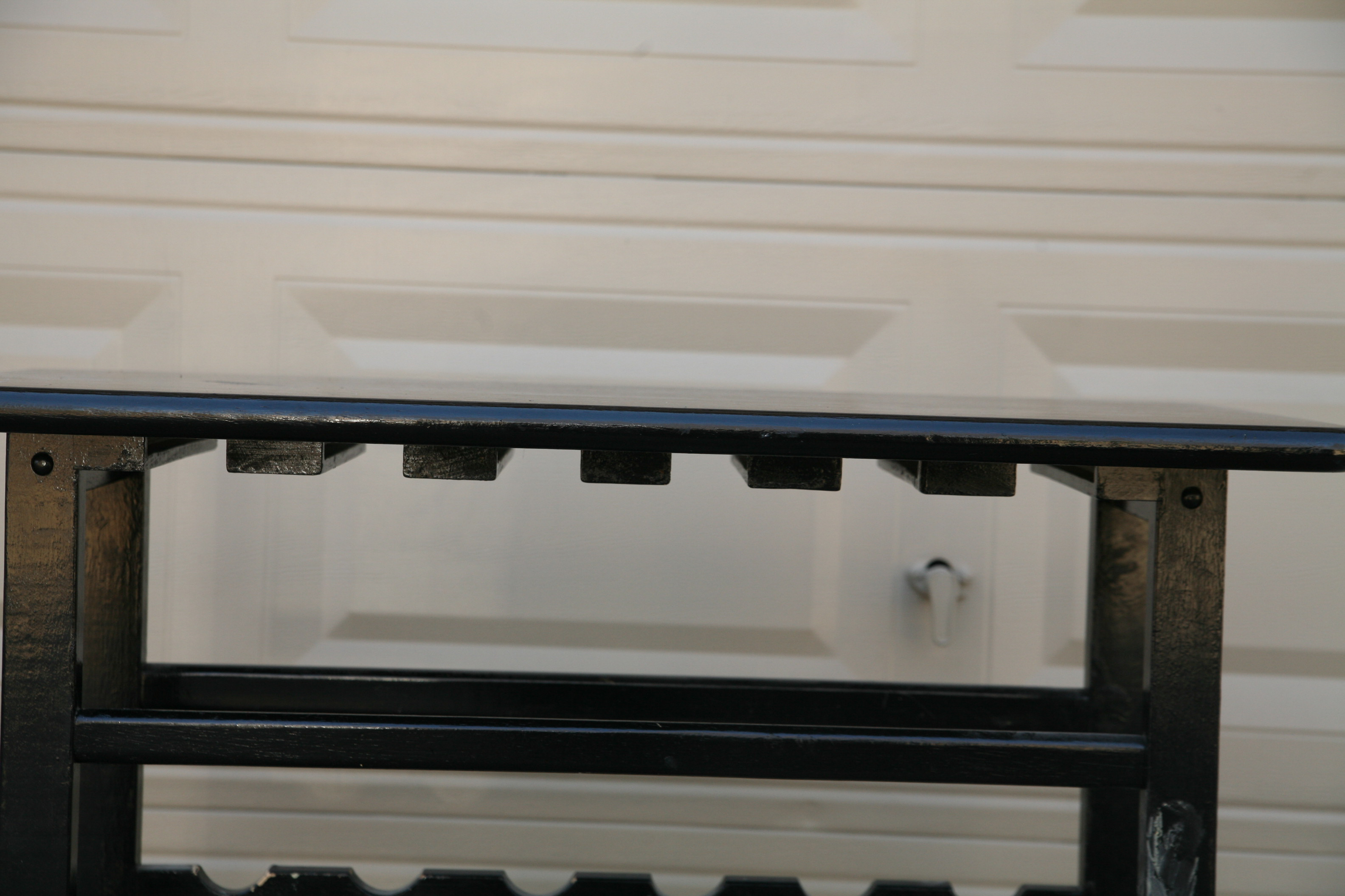 Painted Wooden Wine Rack