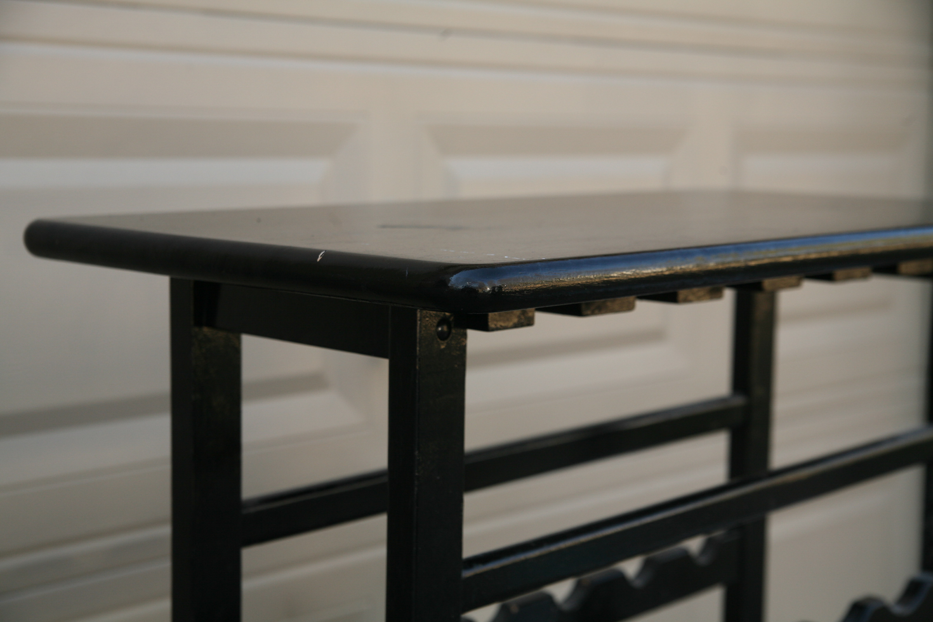 Painted Wooden Wine Rack