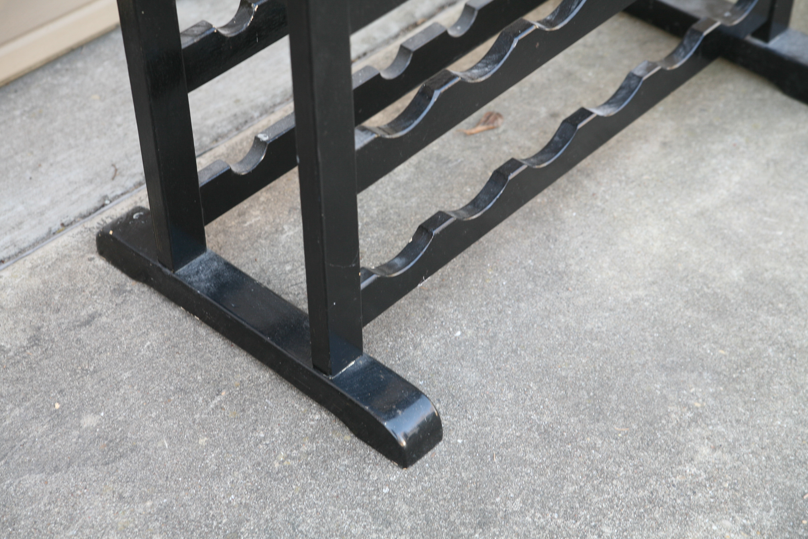 Painted Wooden Wine Rack