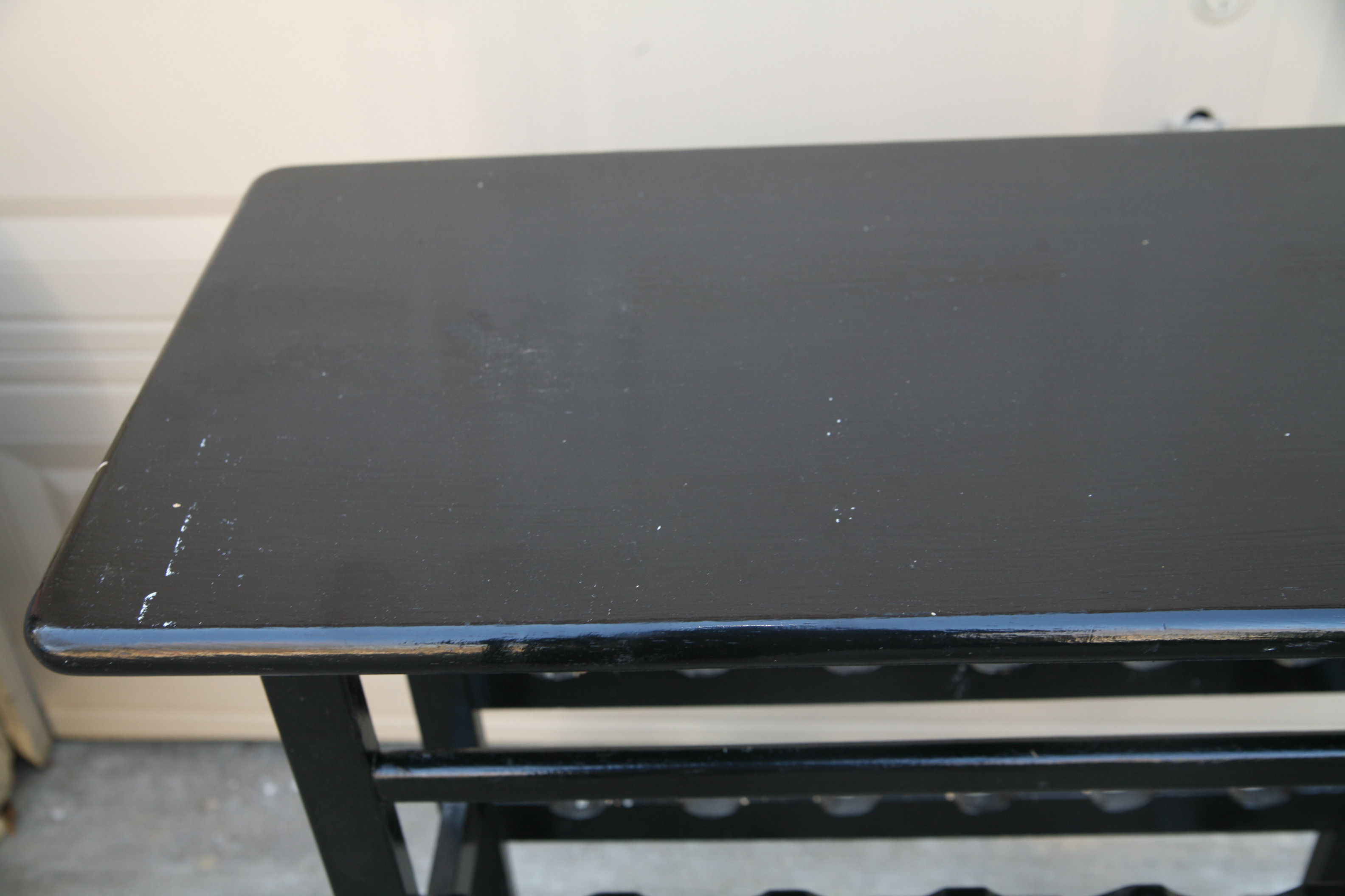 Painted Wooden Wine Rack