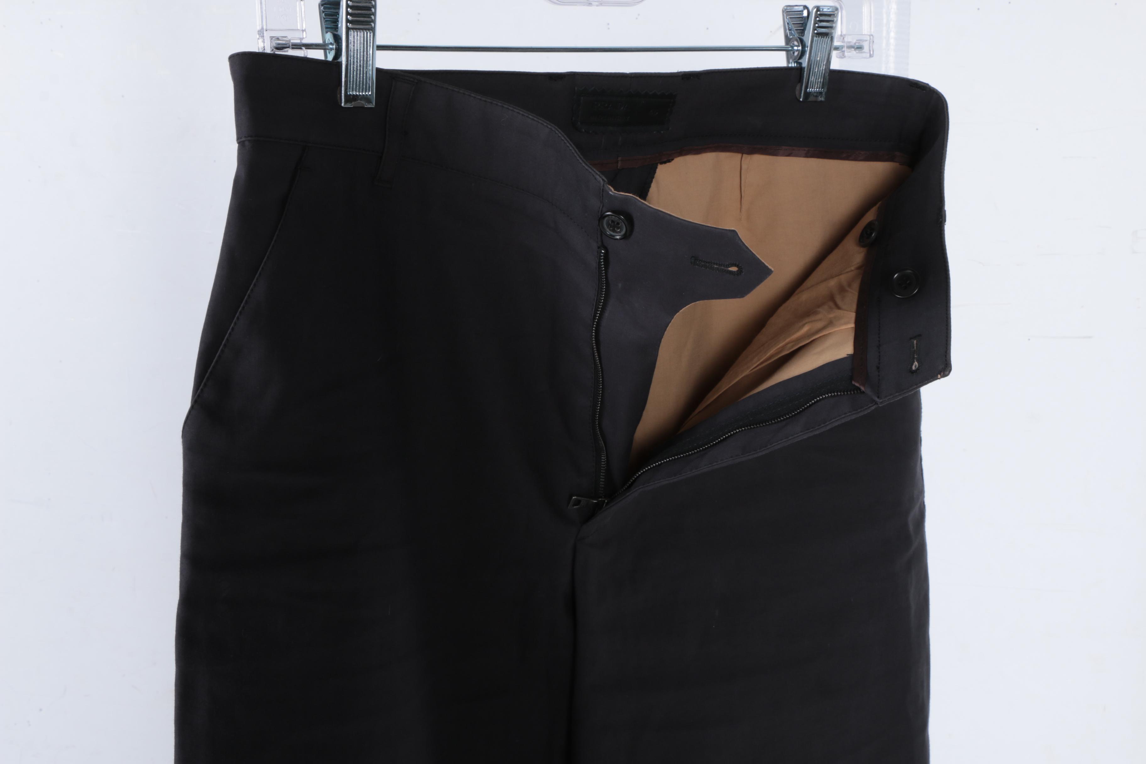 Men's Prada Charcoal Gray Slacks