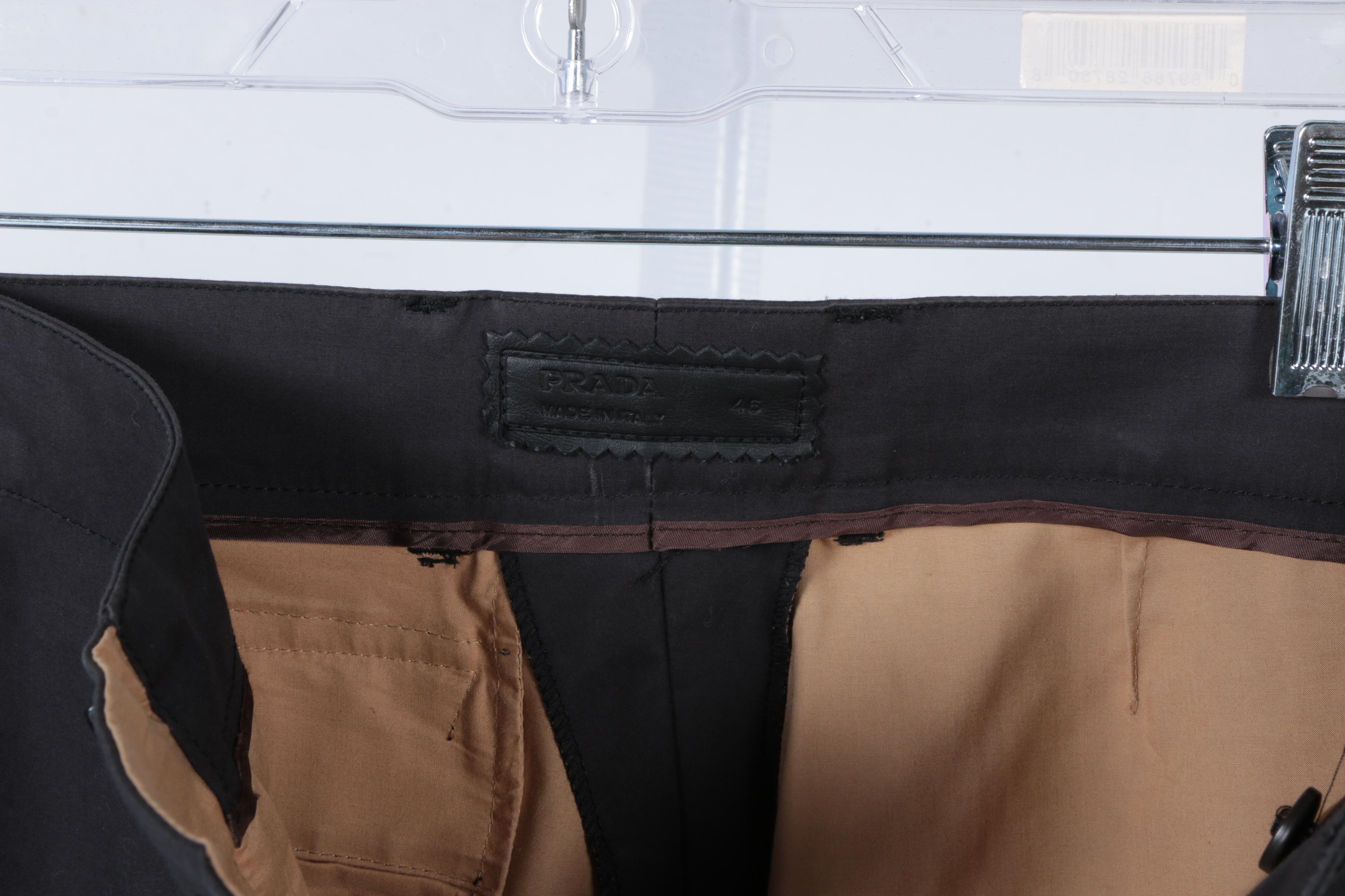 Men's Prada Charcoal Gray Slacks