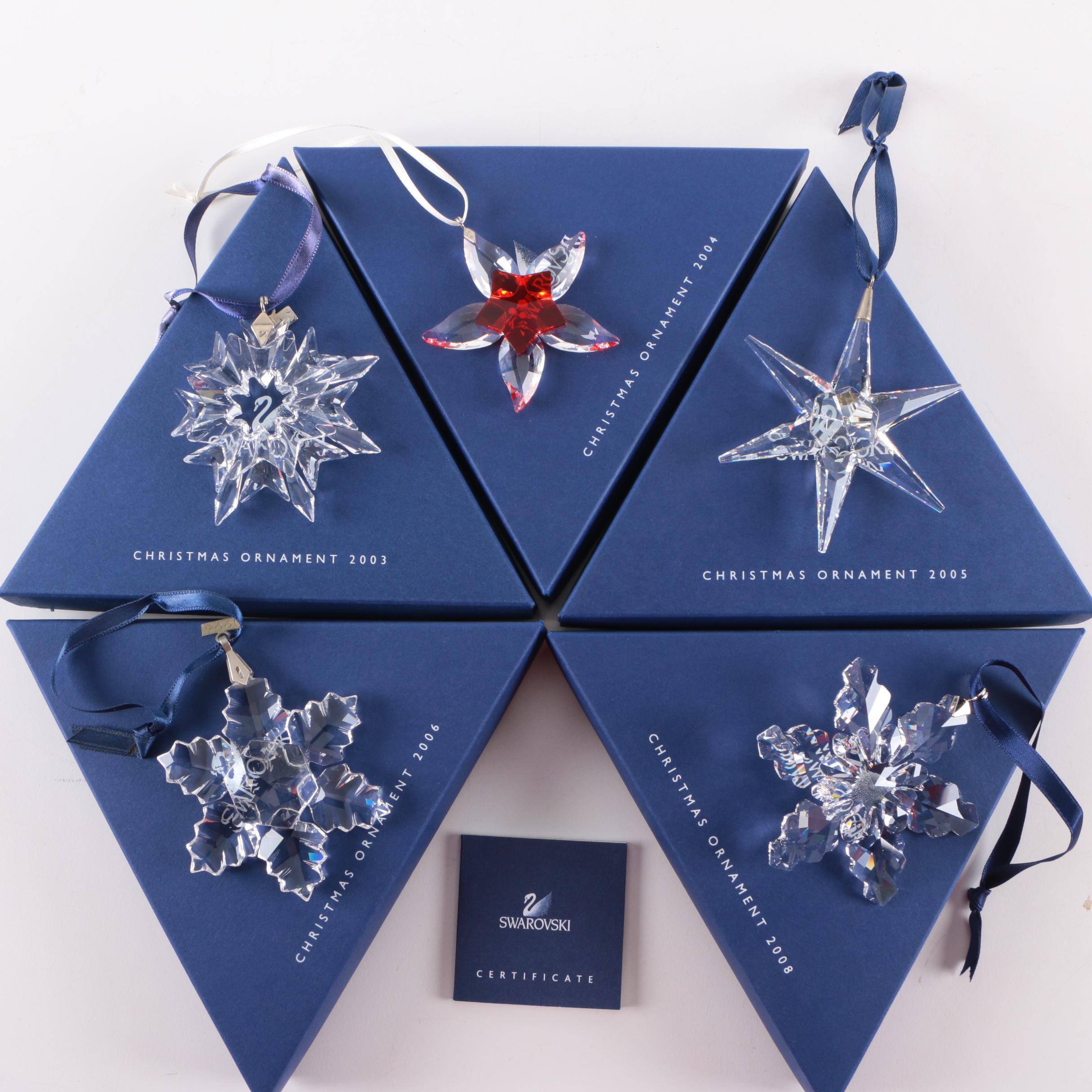 Swarovski Crystal Collectible Snowflake Ornaments