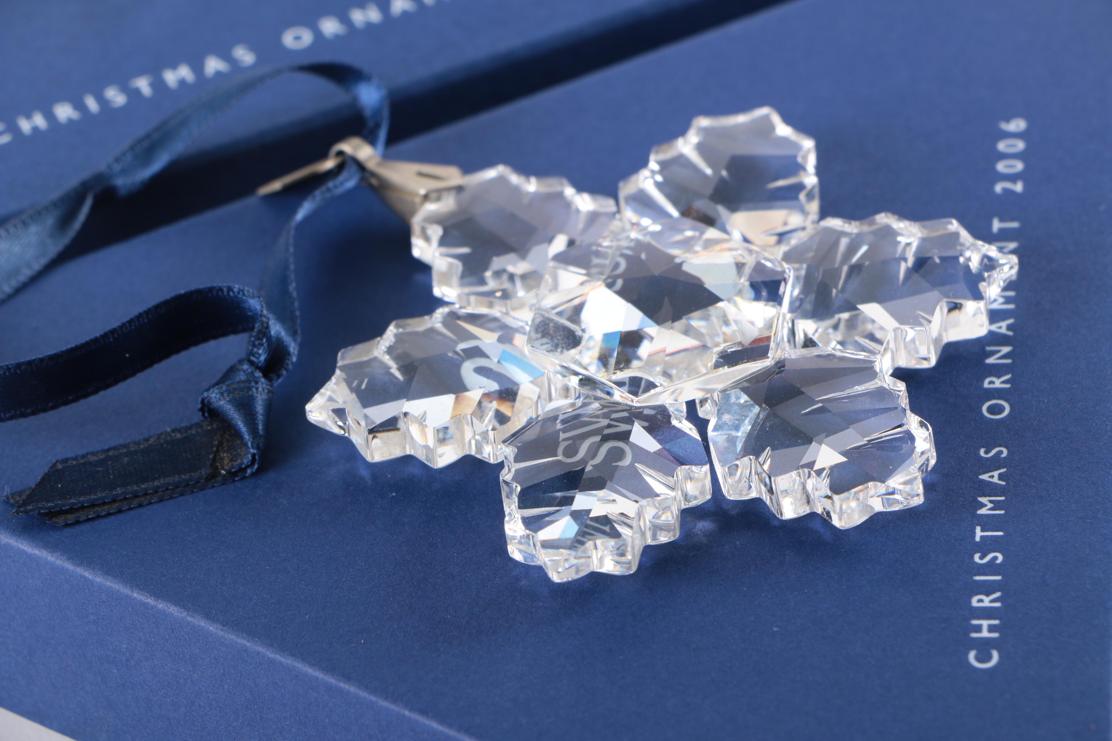 Swarovski Crystal Collectible Snowflake Ornaments